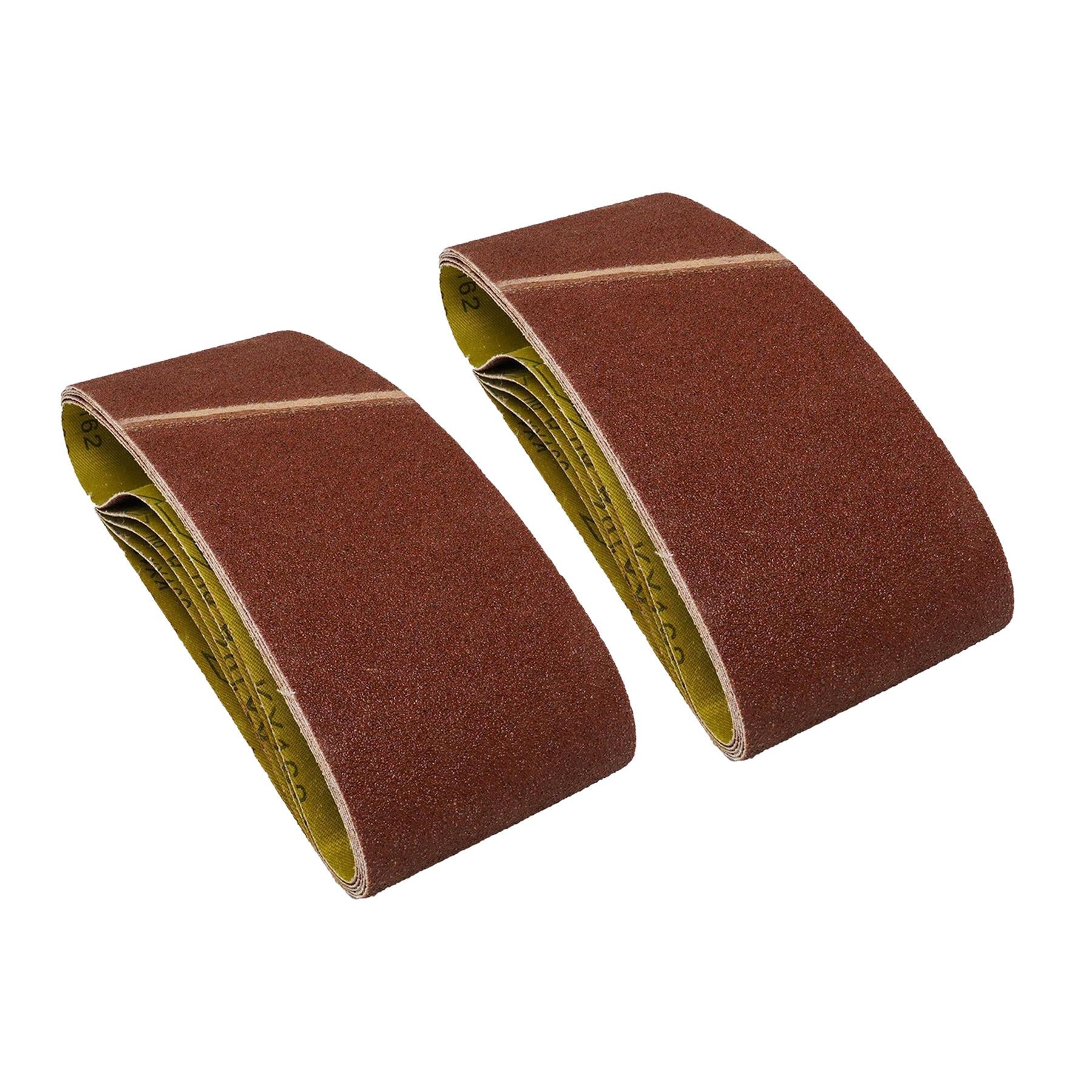 (Pack of 10) Sanding Belts 75mm x 533mm 120 Grit by Dapetz Sanders