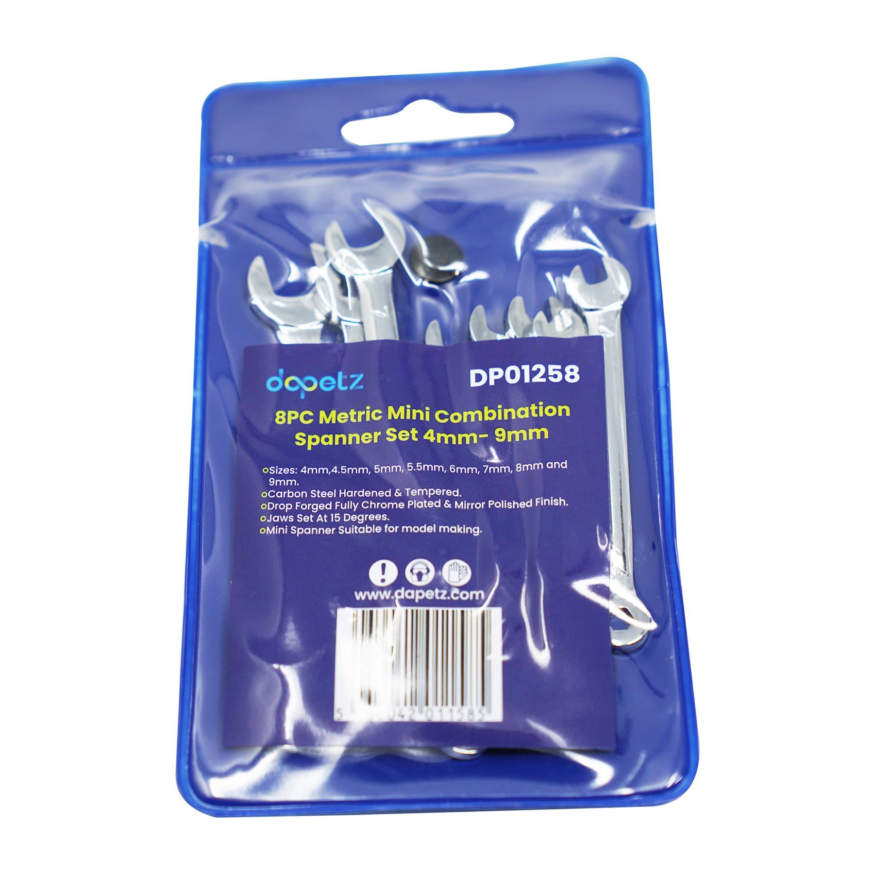 Mini Size Spanner Model Makers Small Wrench Set Combination 4-9mm With Warranty By Dapetz