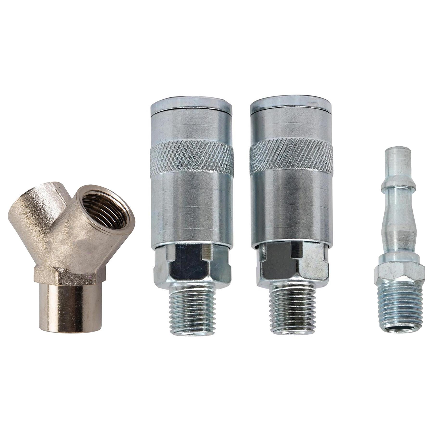Vertex Airline 3 Way Y Connector Quick Release Fittings For Compressor Air Hose