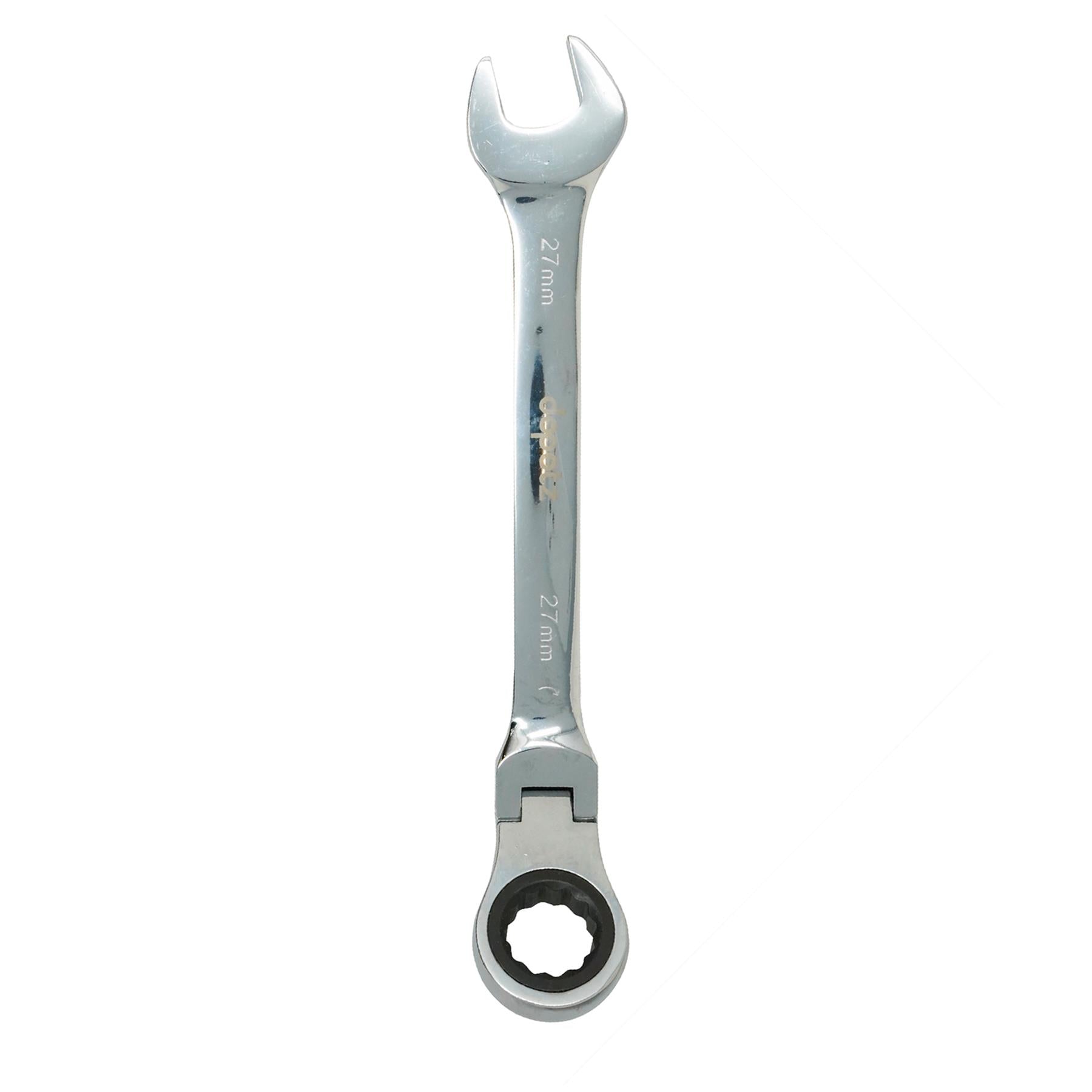 27mm Flexible Head Ratchet Metric Spanner Open End & Ring Guaranteed