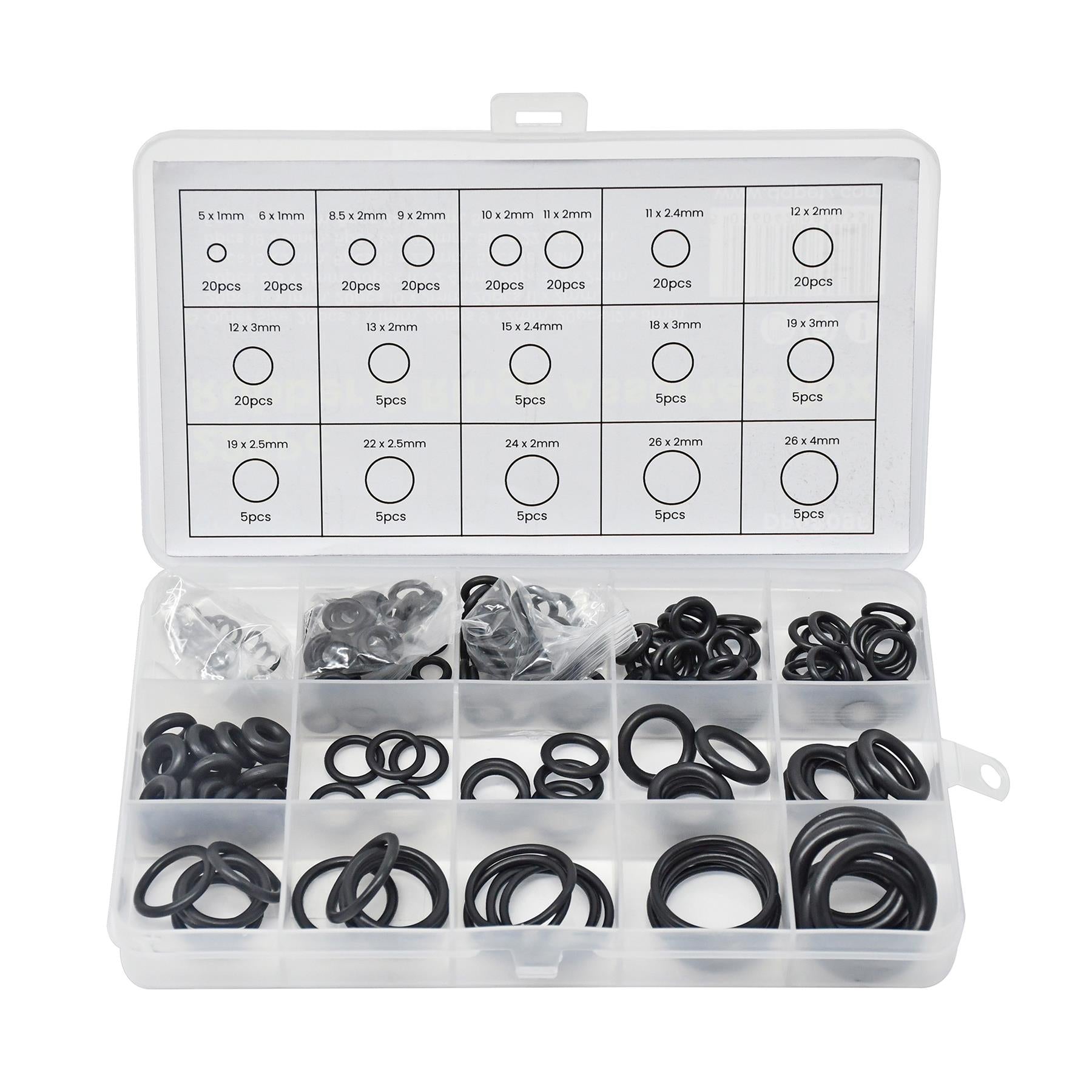 Rubber O Rings Assorted box Mixed Pack Of Metric O-Rings Tap Washers By Dapetz