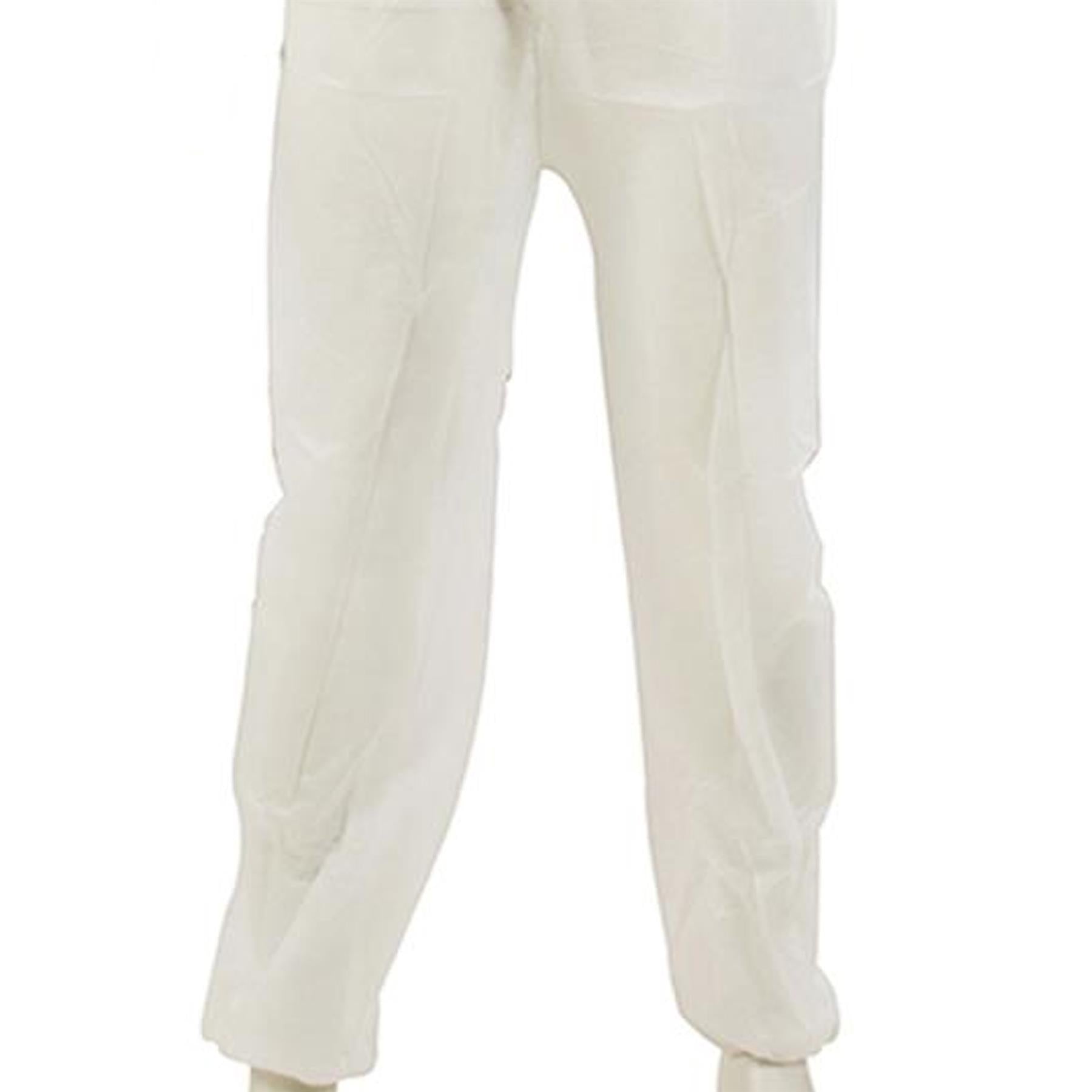 Disposable Coveralls White Hood Paper Suit Painters Protective Overalls XL By Dapetz