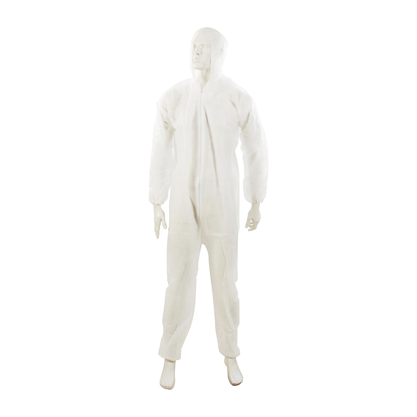 20 x Disposable Paper Suit Protective Overall Coveralls Medium - 120cm / 46" By Dapetz
