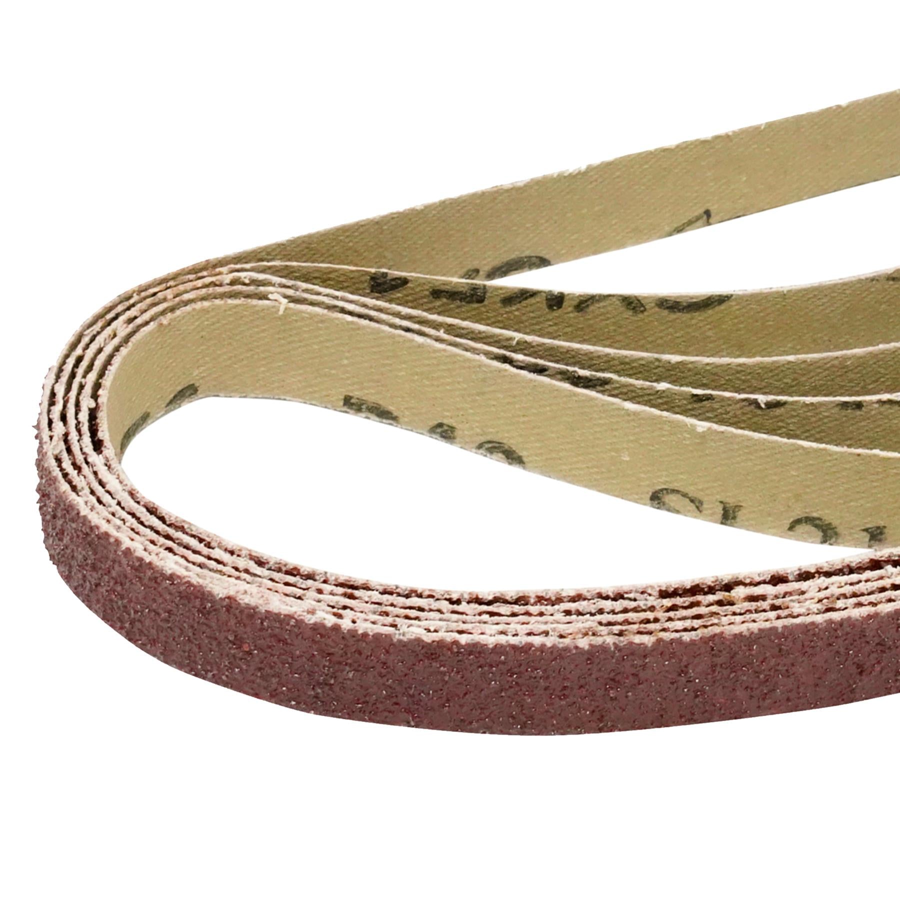 20 Sanding Sander Belts 13mm X 457mm 80 Grit Coarse Fits Powerfile Finger