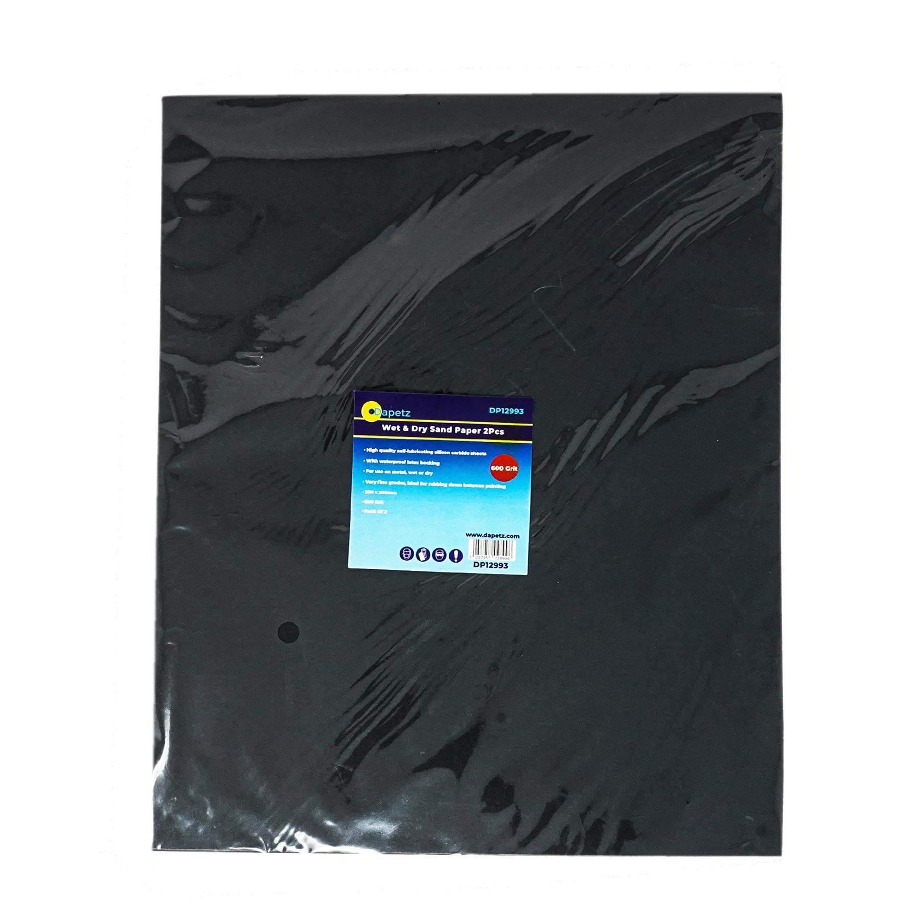 Wet And Dry Sandpaper 600 Grit Sand Paper 230x280mm Sanding Finishing A4 2Pcs By Dapetz