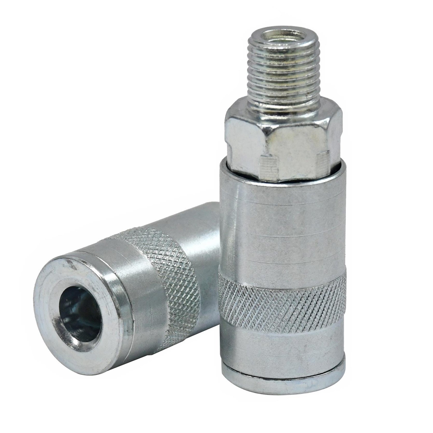 Vertex Air Line Fitting Quick Release Compressor Air Hose 1/4" Male Thread 2PC