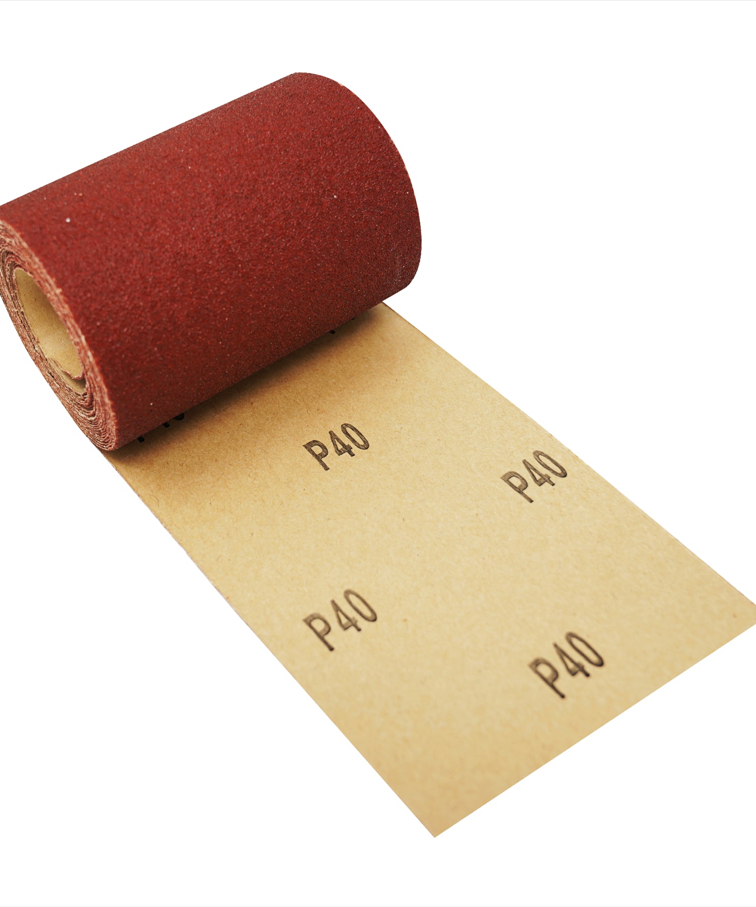 ALUMINIUM OXIDE SANDING ROLL 115mm 5m RED GRIT 40 SANDPAPER SAND WOODWORK by Daptez