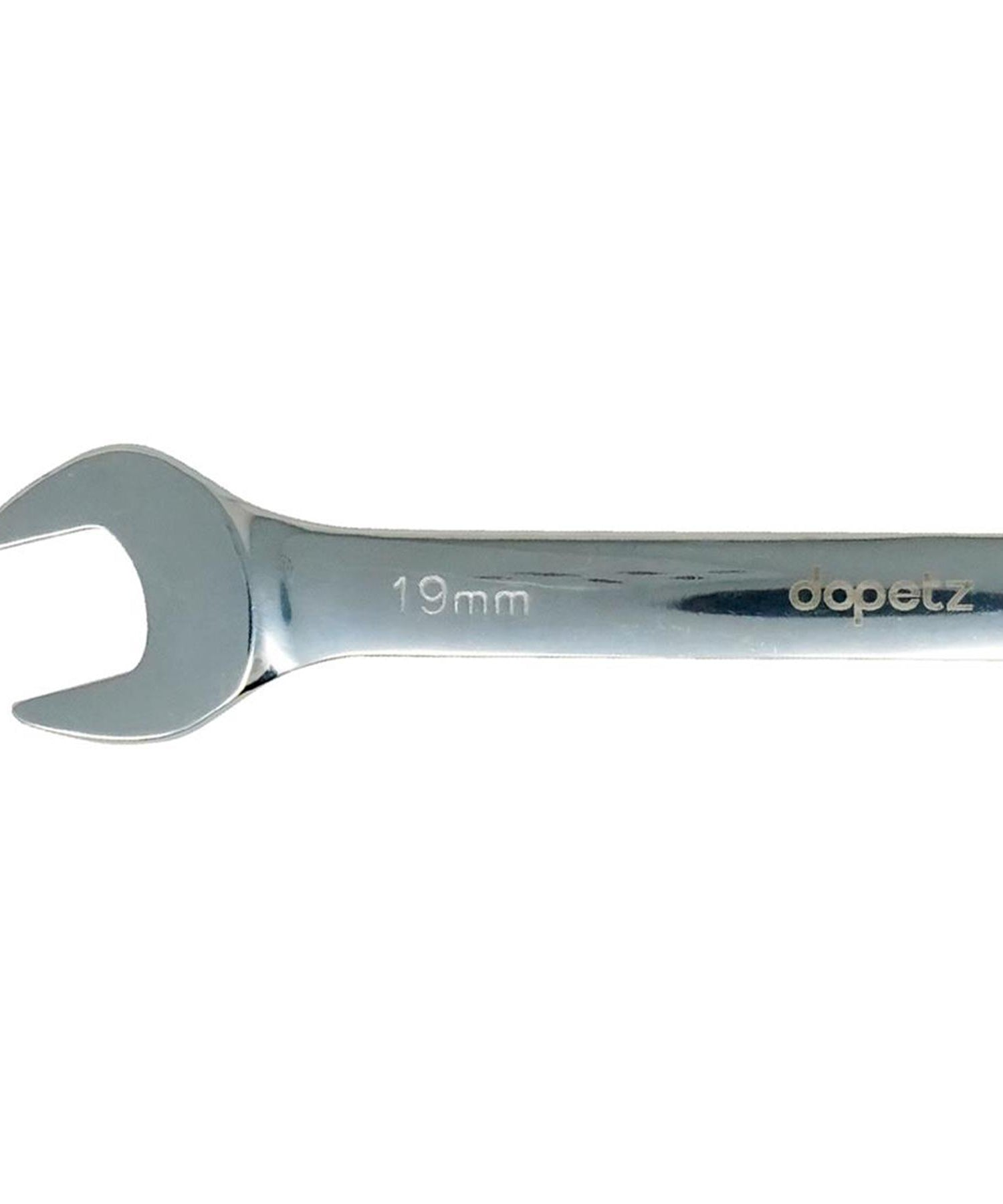 Fixed Head Ratchet Metric Spanner Open End Ring Combination 19mm