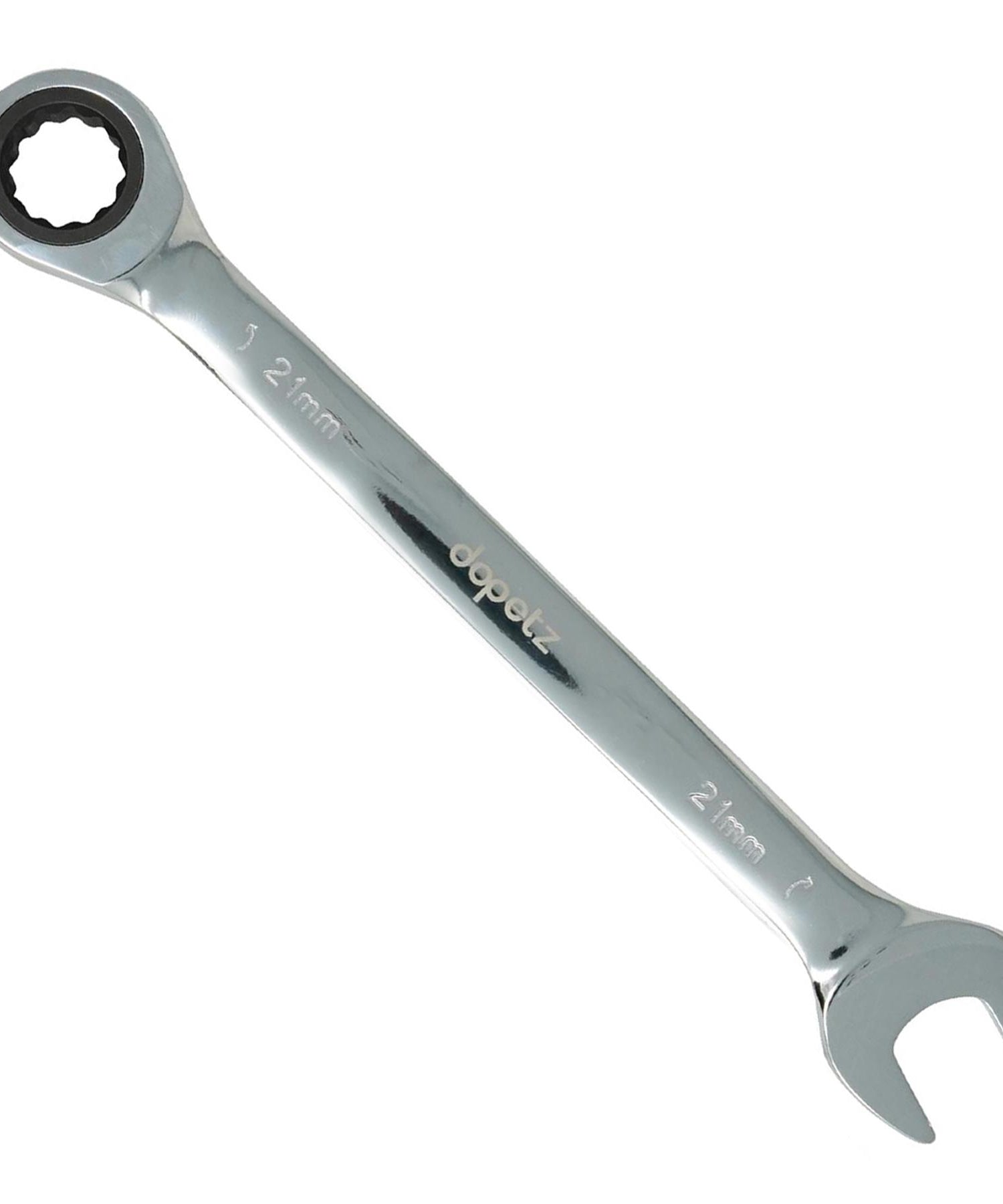 Fixed Head Ratchet Metric Spanner Open End Ring Combination 21mm