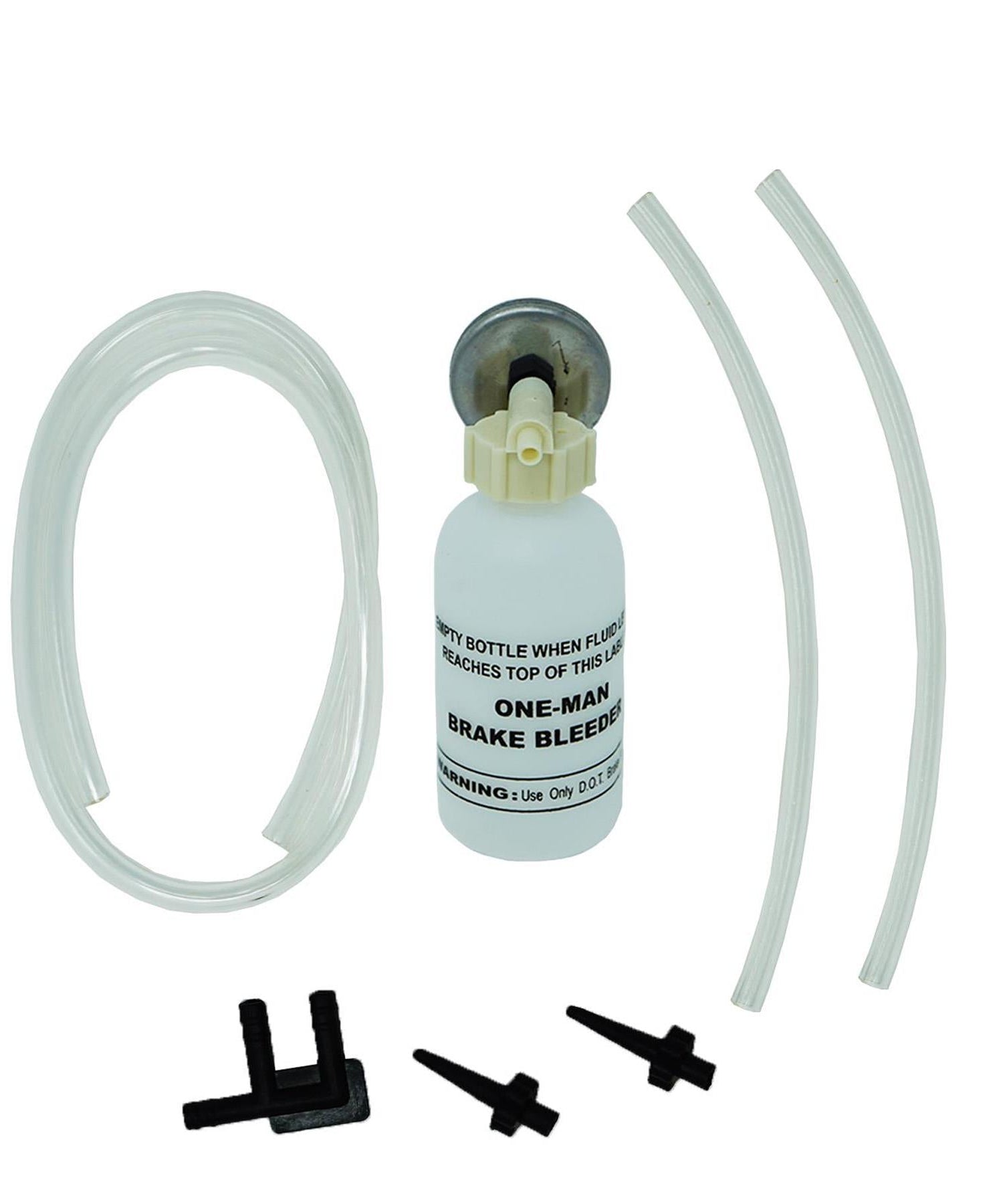 Brake Bleeder Kit Kits 3 Adaptors And Hoses Bleed Brakes Car Van Bike New