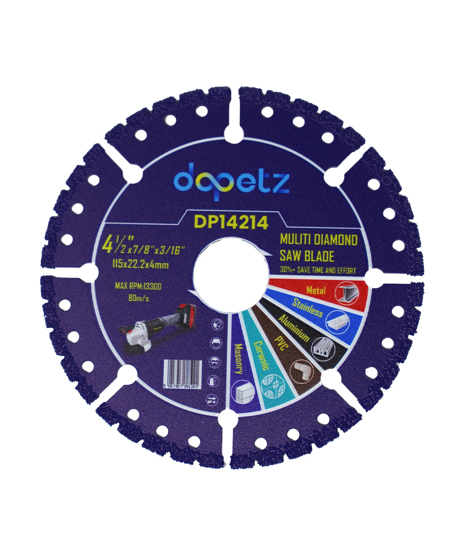 Multi Purpose Saw Blade Saw Disc Blade 115mm Porcelain  Smooth Precise Cutting