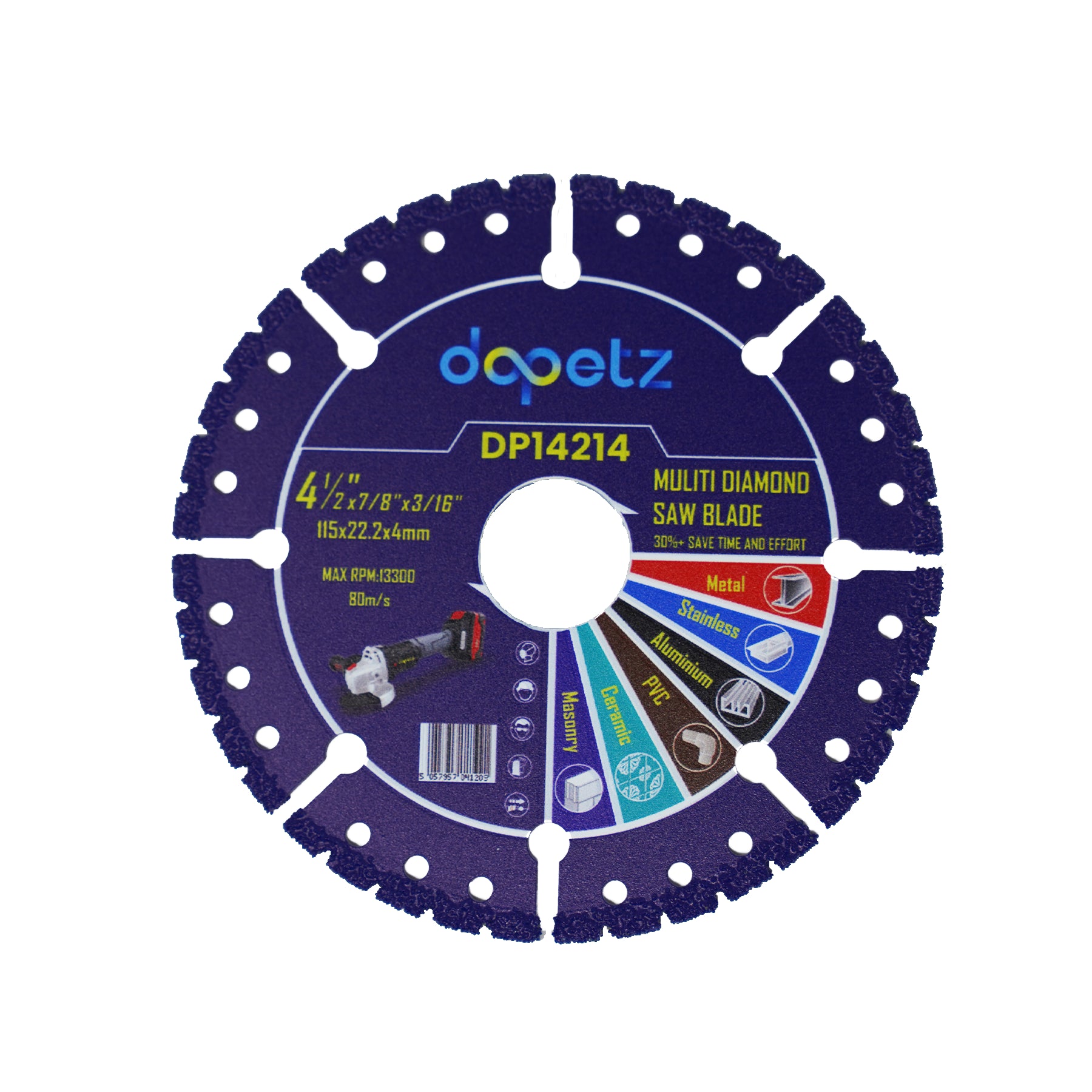 Multi Purpose Saw Blade Saw Disc Blade 115mm Porcelain  Smooth Precise Cutting