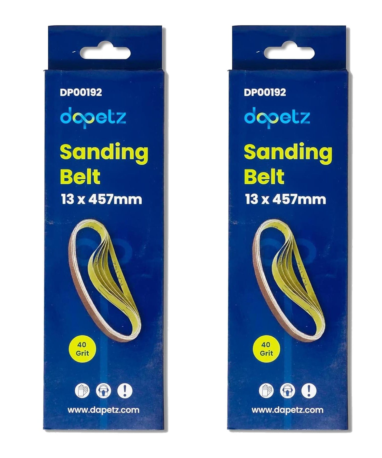 Sanding Belts 10Pcs 13 x 457mm 40 Grit Coarse Power File Finger Sander Abrasive by Dapetz