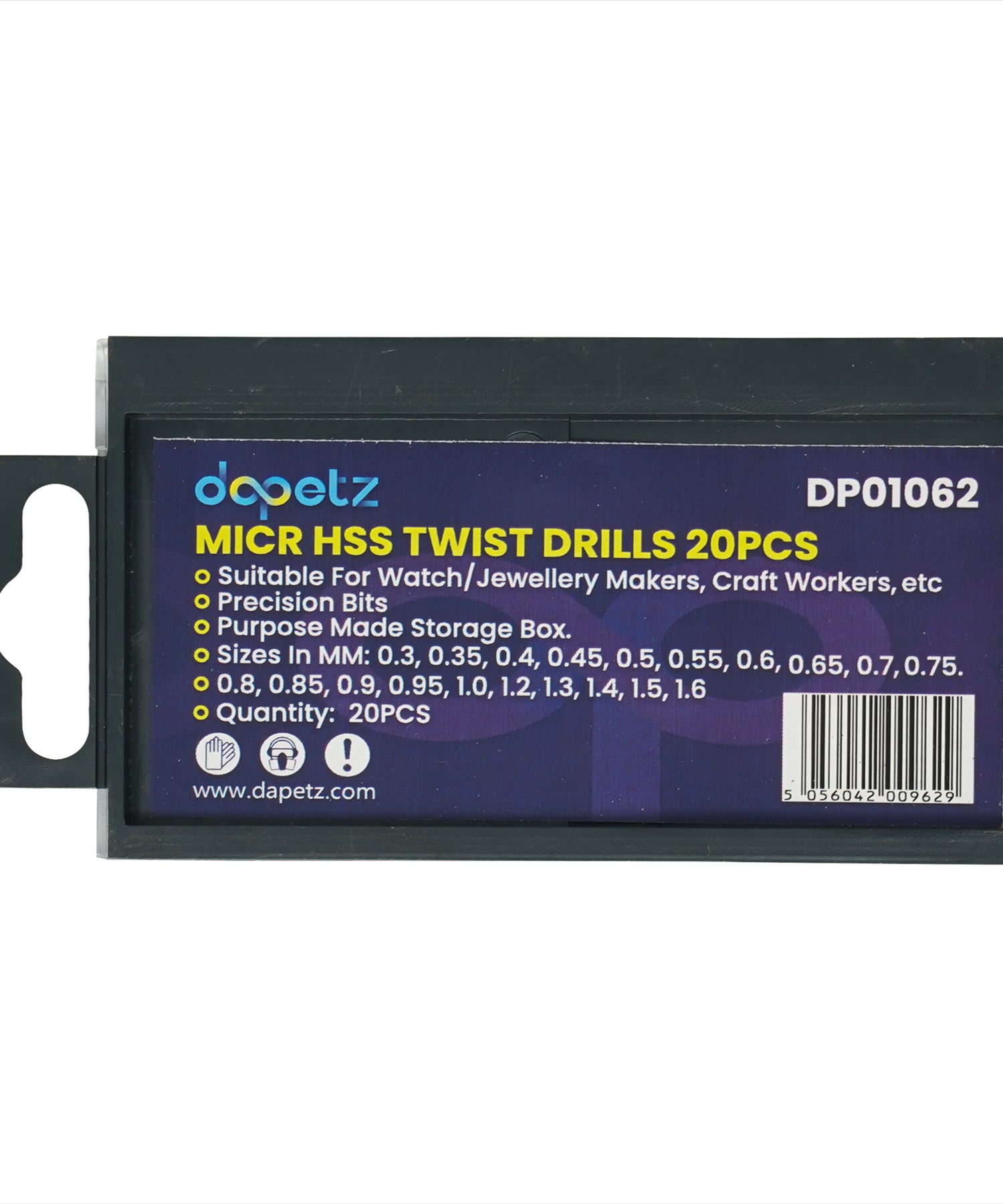 20pc HSS Micro Miniature Drill Bit Set For GMC Dremel Jewellery Hobby Craft Tool