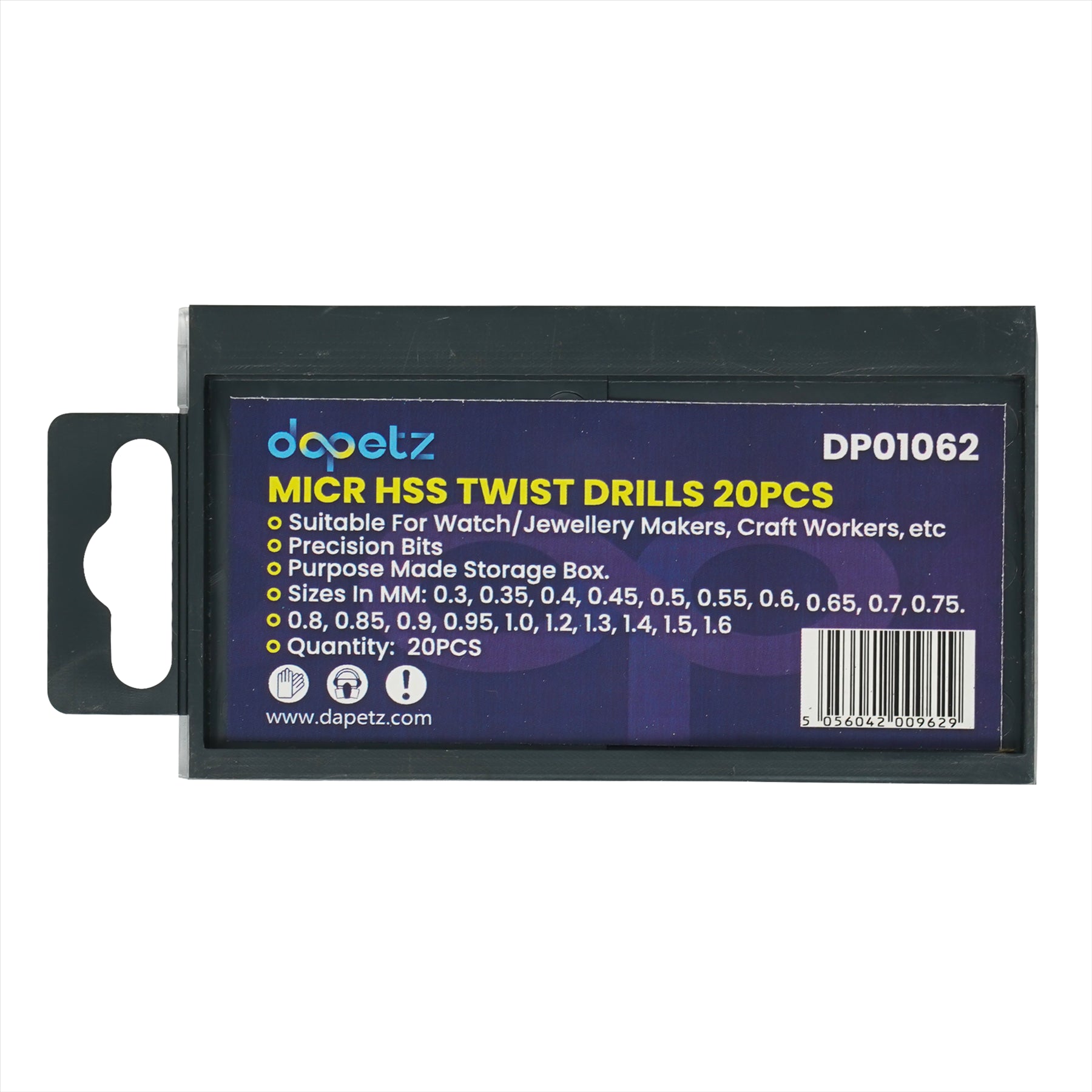 20pc HSS Micro Miniature Drill Bit Set For GMC Dremel Jewellery Hobby Craft Tool