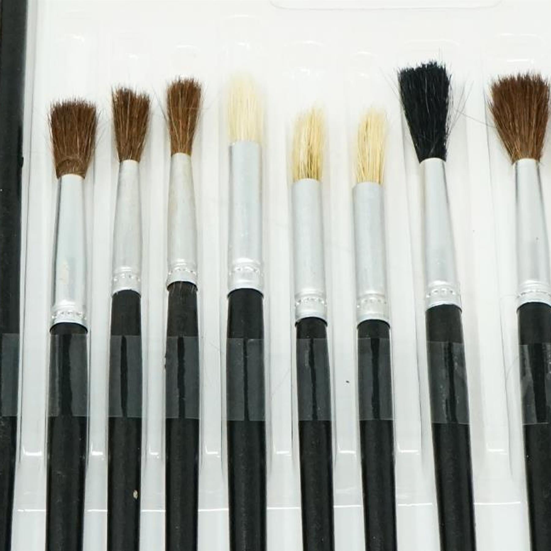 15 PCS ASSORTED ARTIST PAINT BRUSH SETS Acrylic/Oil/Watercolour Thin Thick round By Dapetz