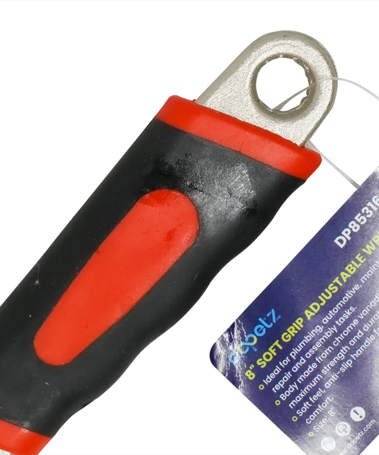 "8" Adjustable Spanner Wrench 200mm - Versatile Hand Tool for DIY & Plumbing