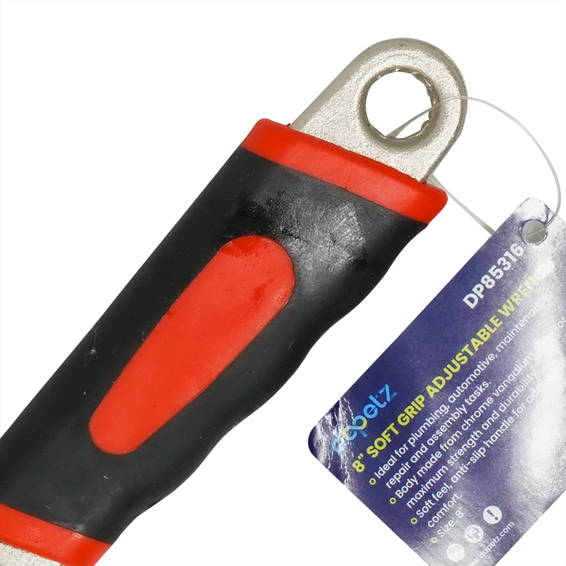 "8" Adjustable Spanner Wrench 200mm - Versatile Hand Tool for DIY & Plumbing