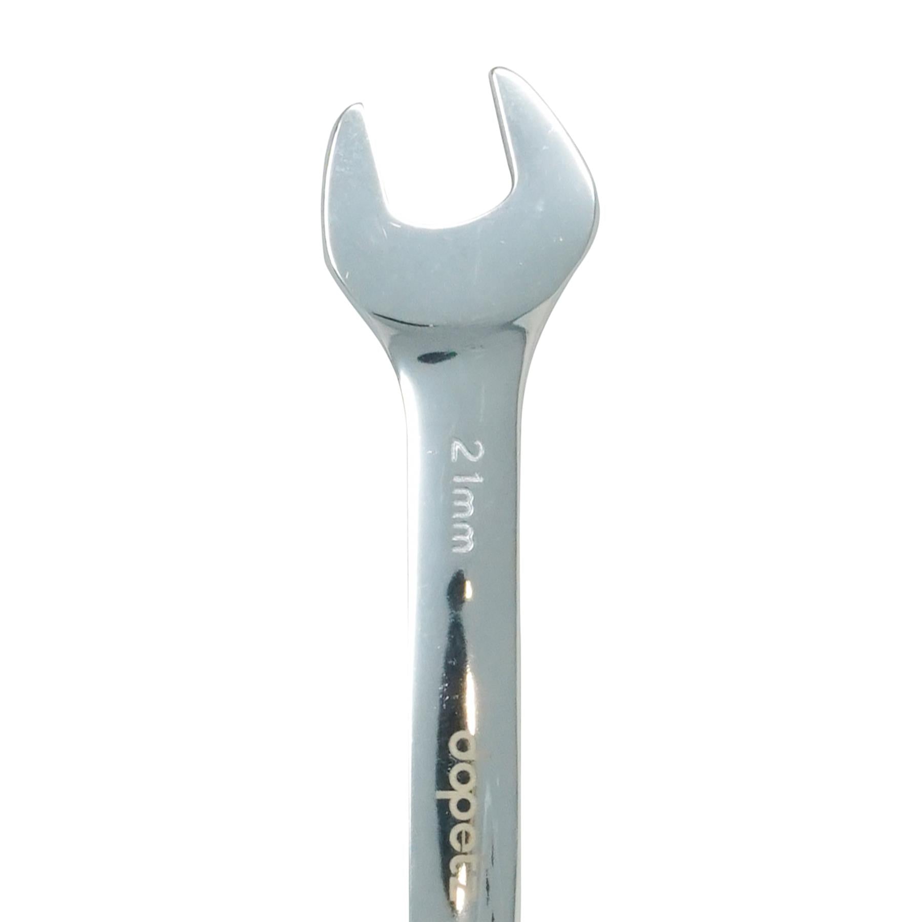 Flexible Head Ratchet Metric Spanner Open End & Ring Guaranteed 21mm By Dapetz - Dapetz