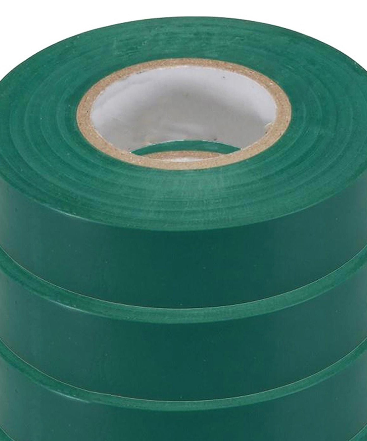 (Pack of 10) Electrical PVC Insulation Tape 22m Flame Retardant Rolls Green by Daptez