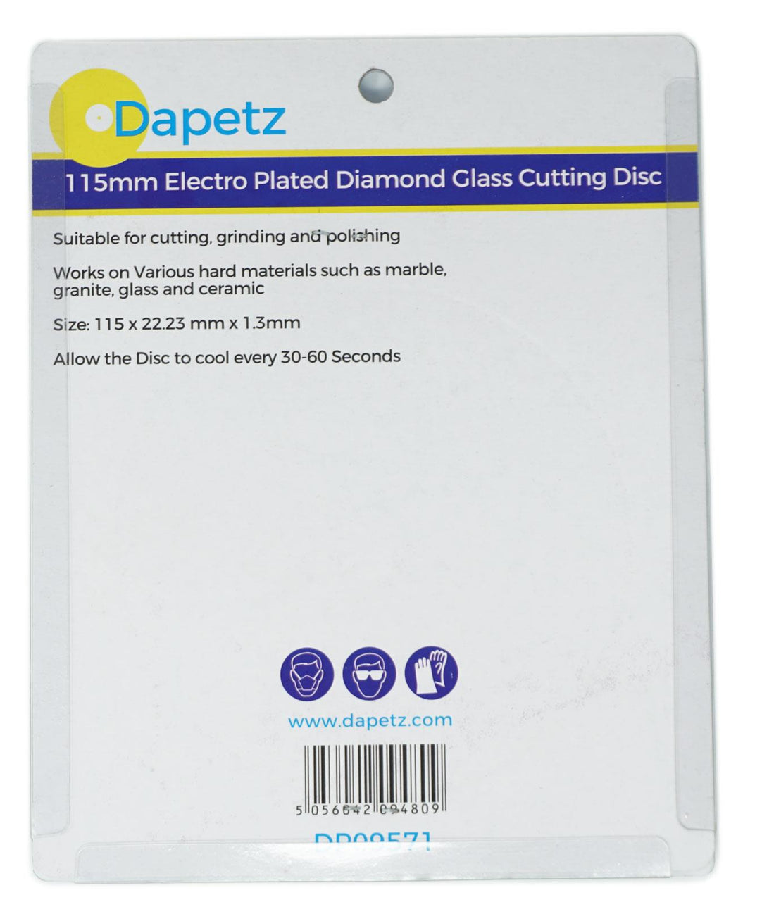 Electro Plated Diamond Glass Cutting Saw Blade Grinding Disc 100mm by Daptez