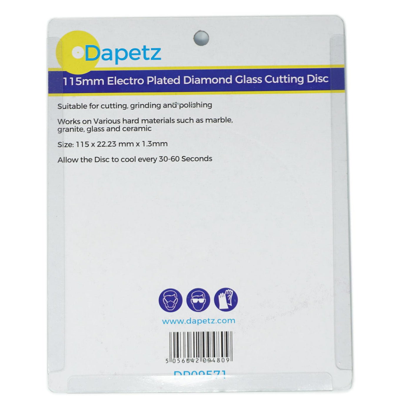 Electro Plated Diamond Glass Cutting Saw Blade Grinding Disc 100mm by Daptez