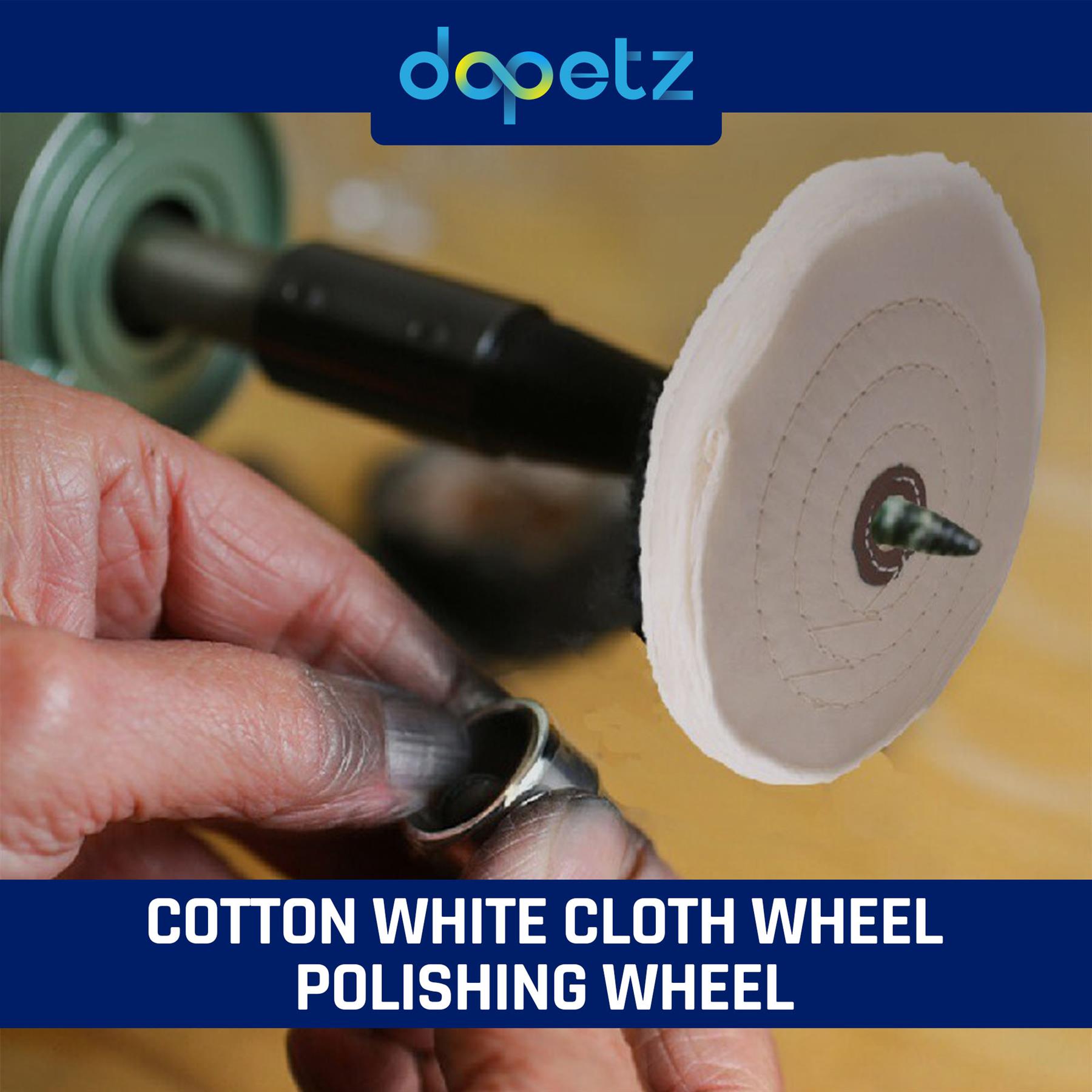 Dapetz Polishing Wheel Mop 150mm 6" Spiral Stitched Cotton Buffing Mop For Bench Grinder