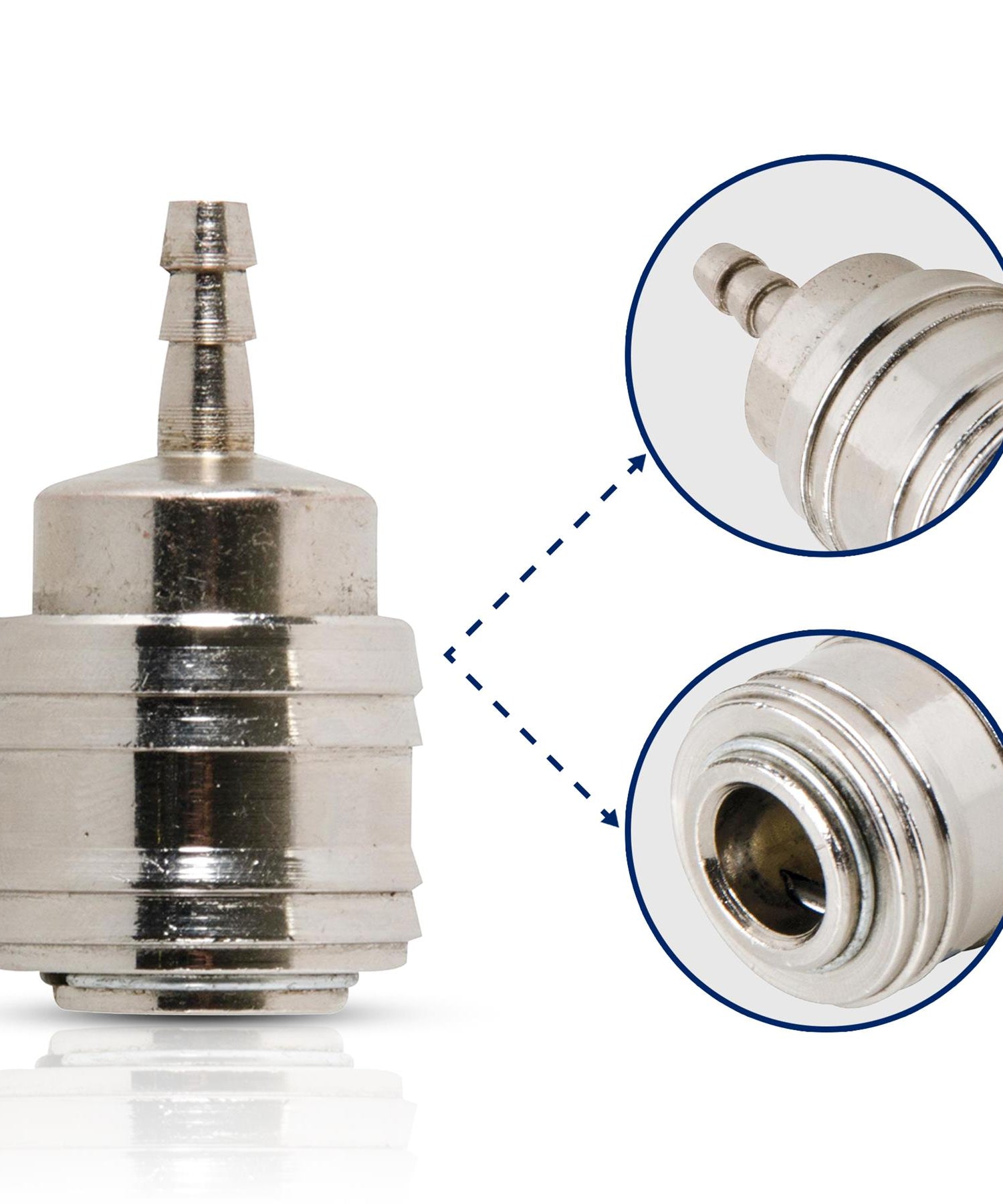 Quick Release Euro Compressed Air Line Coupler Connecter Fitting Push In 6mm