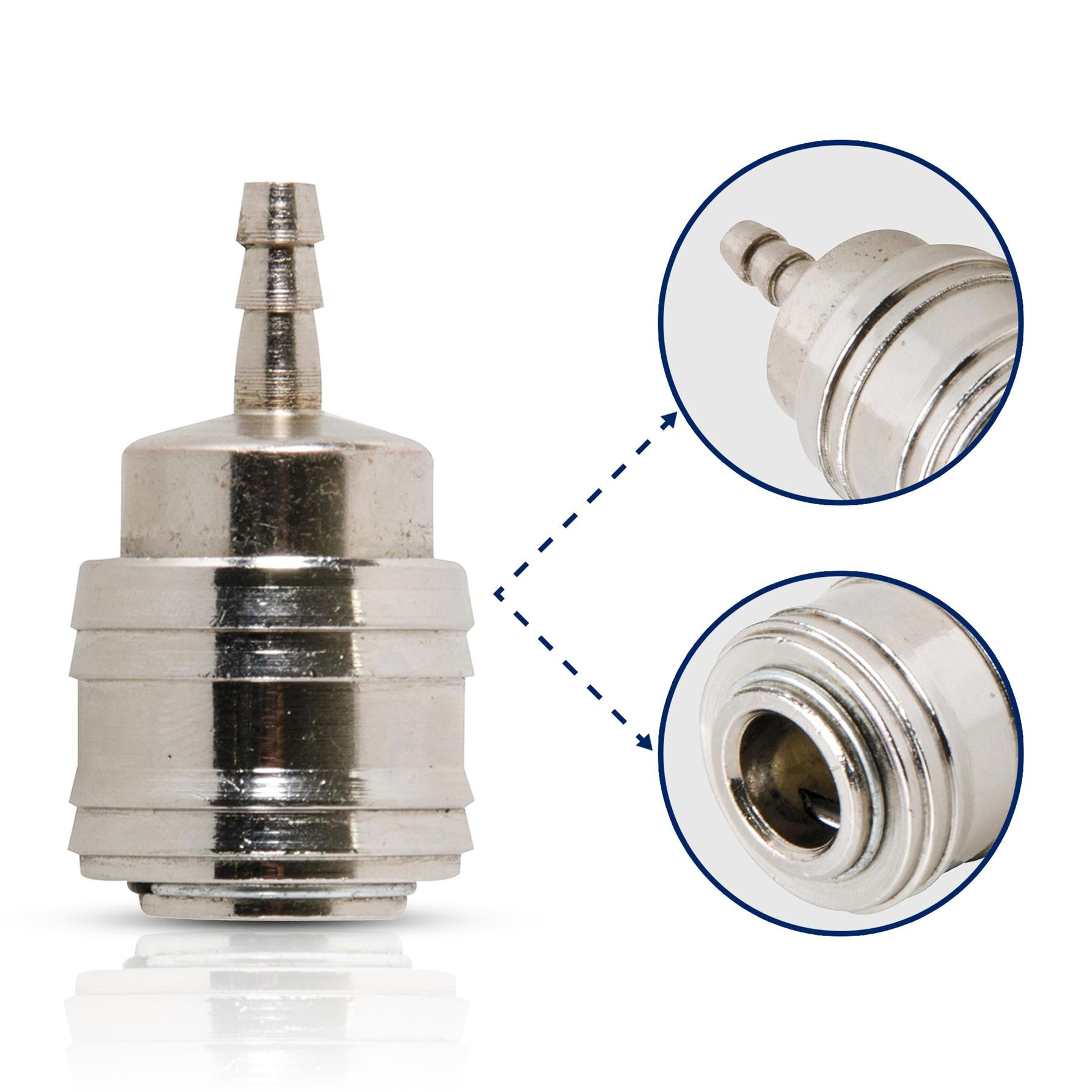 Quick Release Euro Compressed Air Line Coupler Connecter Fitting Push In 6mm