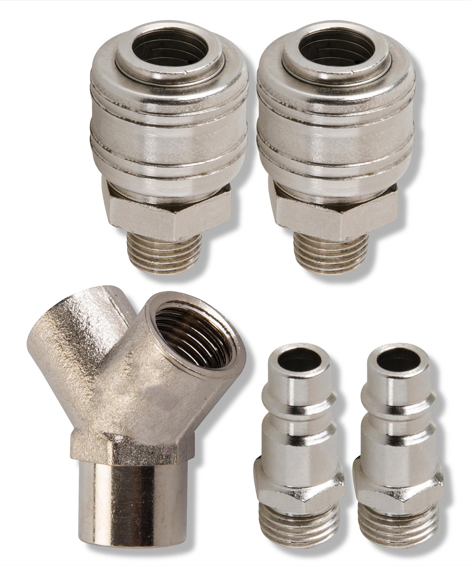 Euro Airline 3 Way Y Connector Quick Release Fittings For Compressor Air Hose