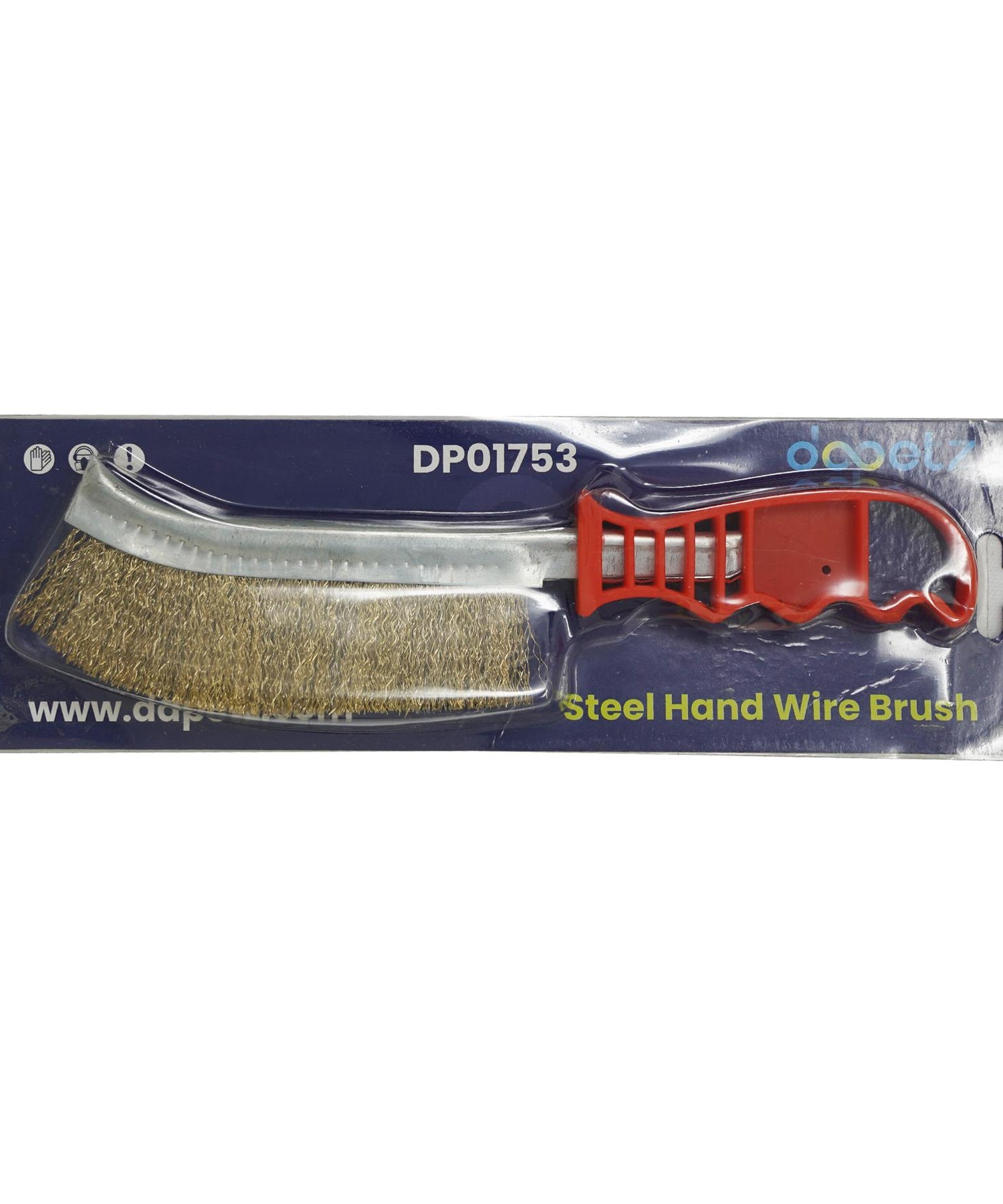 Wire Hand Brush Stainless Steel Bristles Rust Paint Removal 35mm By Dapetz