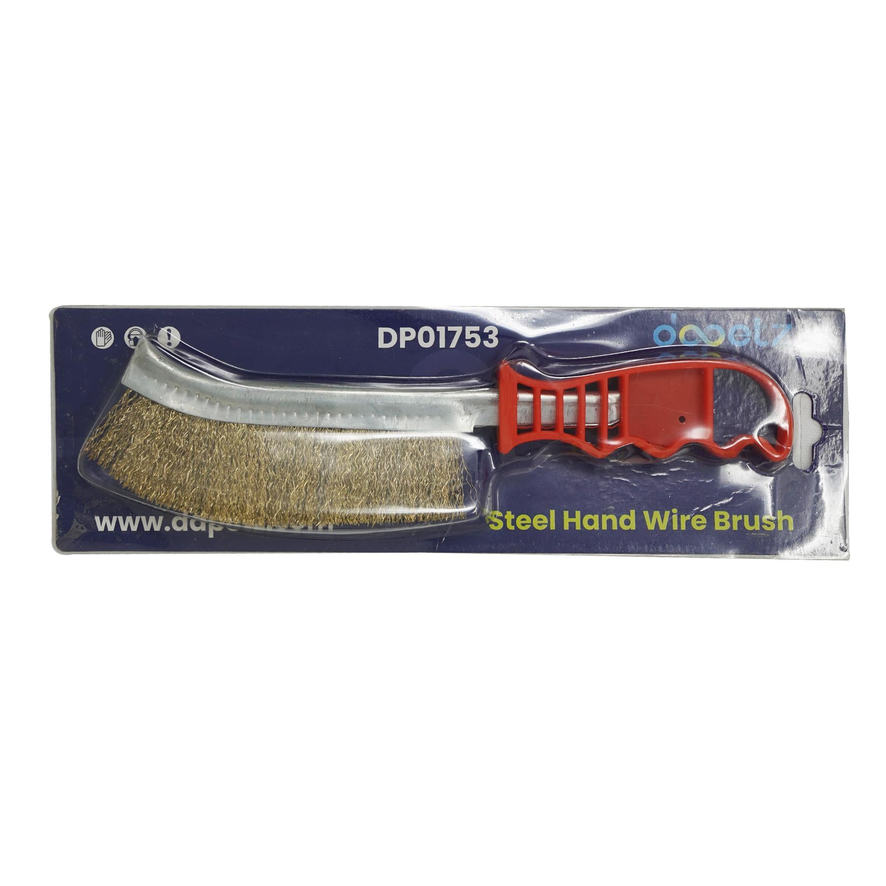 Wire Hand Brush Stainless Steel Bristles Rust Paint Removal 35mm By Dapetz
