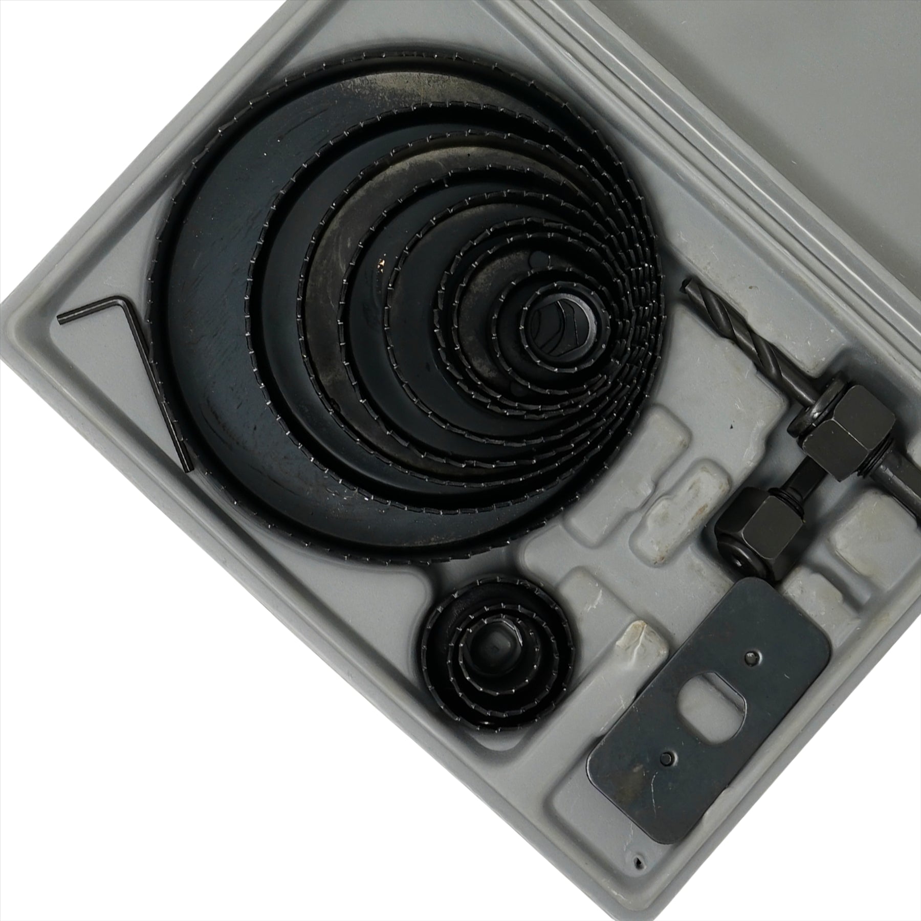 16pc Hole Saw Cutter Set Wood Metal Alloy Plastic Down Lighting Holesaw 19-127mm By Dapetz