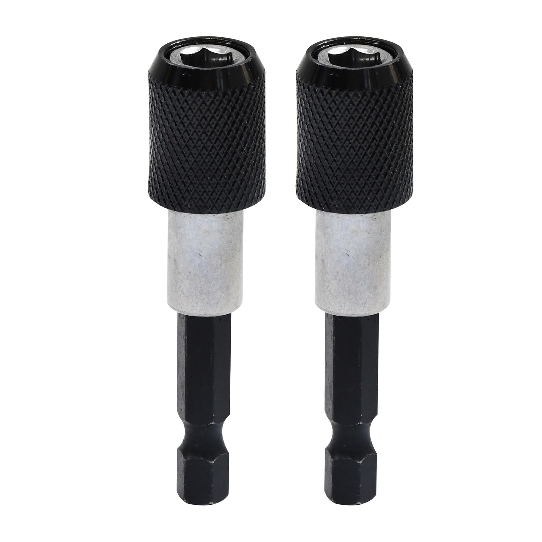 2 x Magnetic Drywall Screw Bit Holder 1/4inch Hex Shank Drill Screw 60mm Length By Dapetz