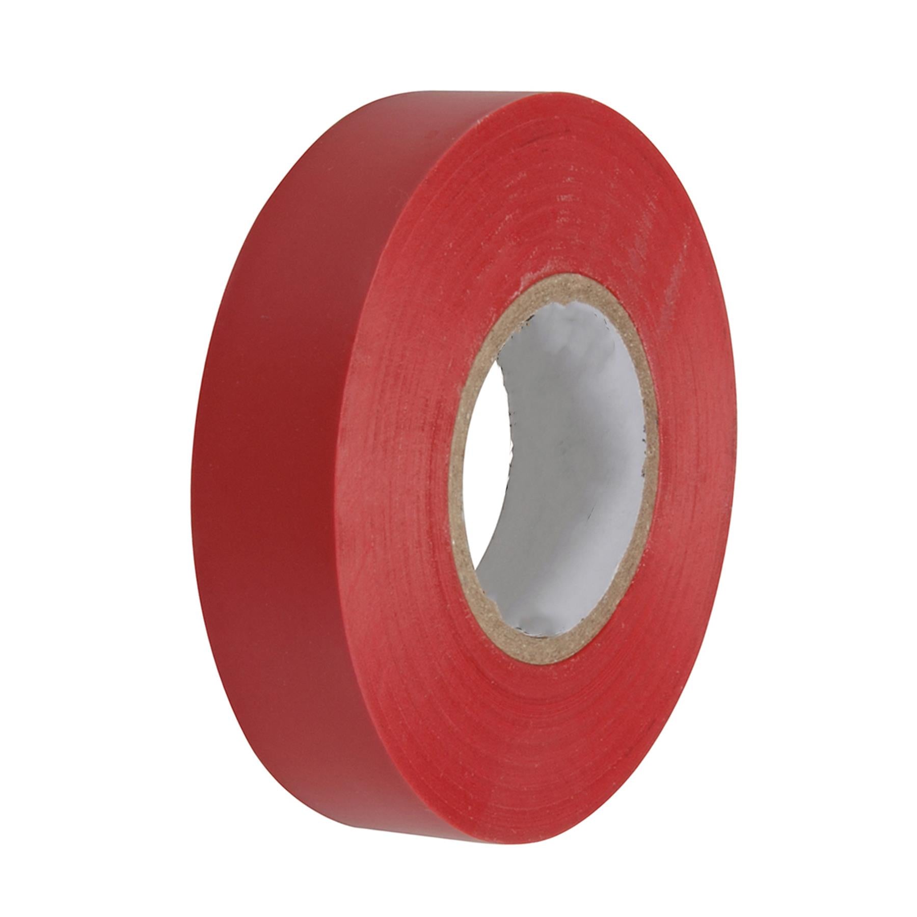 Electrical Pvc Insulation Insulating Tape 22m Retardant Rolls Red by Daptez
