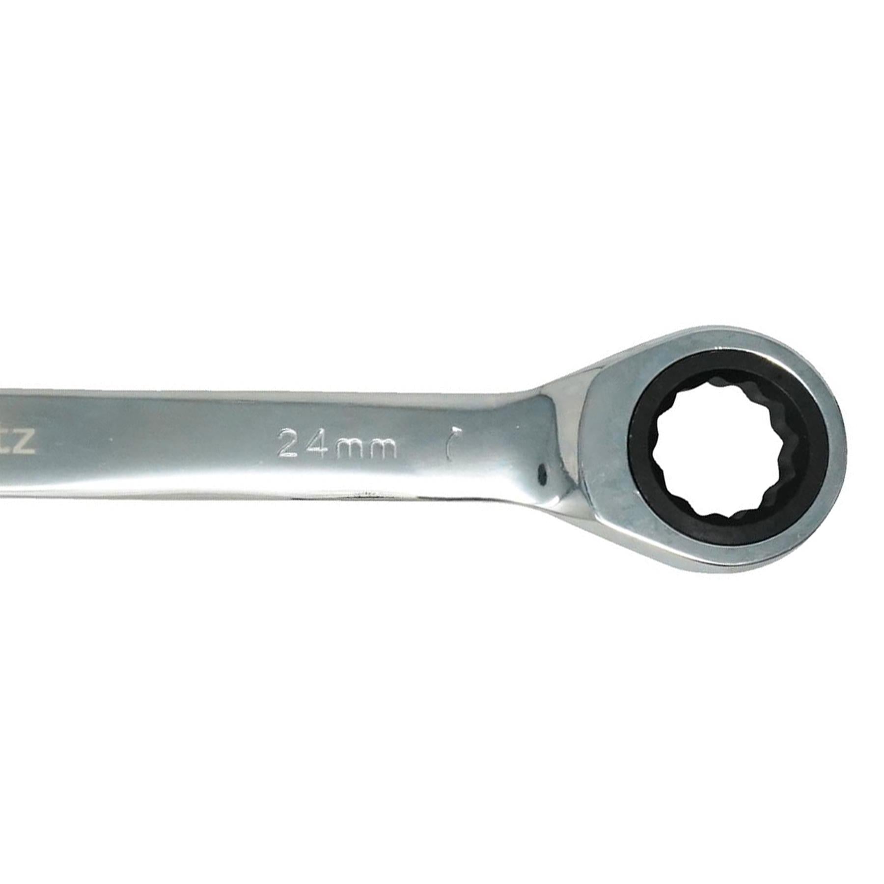 24mm Ratchet Wrench, Fixed Head, Chrome Vanadium, Corrosion-Resistant by Dapetz