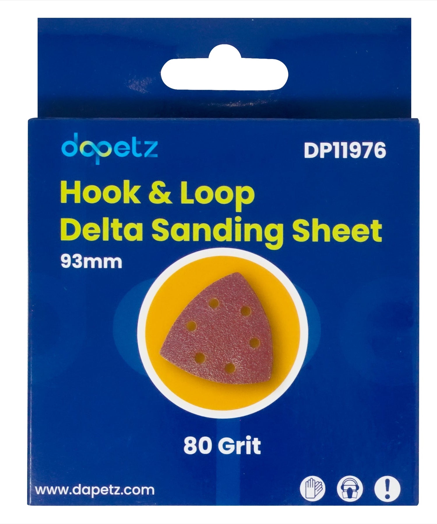 5x Sand Paper Pads 93mm