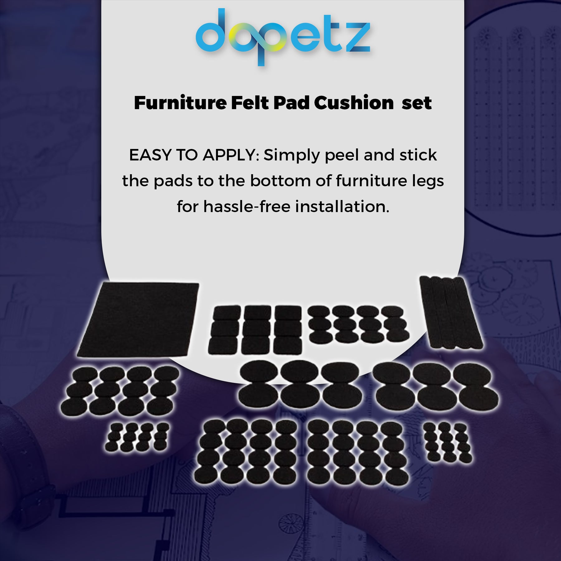 261 pieces of Furniture Felt Pad Cushion  set