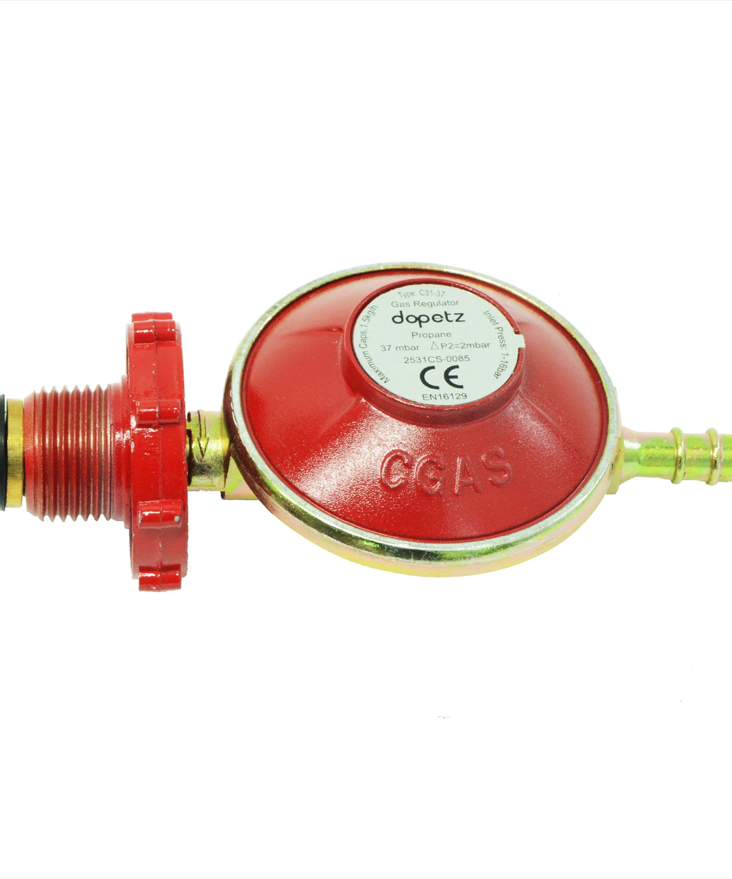 Propane Gas Regulator BBQ Camping 37mbar Handwheel - Also Fits Calor Gas Bottles