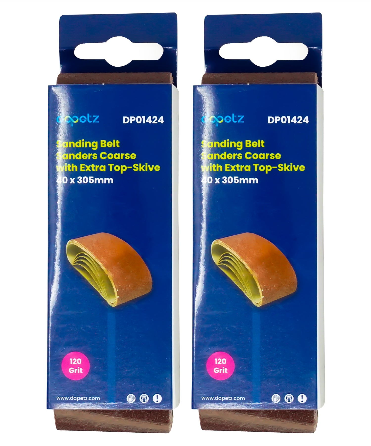 10Pcs Sanding Belts 40mmx305mm Aluminium Oxide 120Grit For Bosch Makita Sander By Dapetz