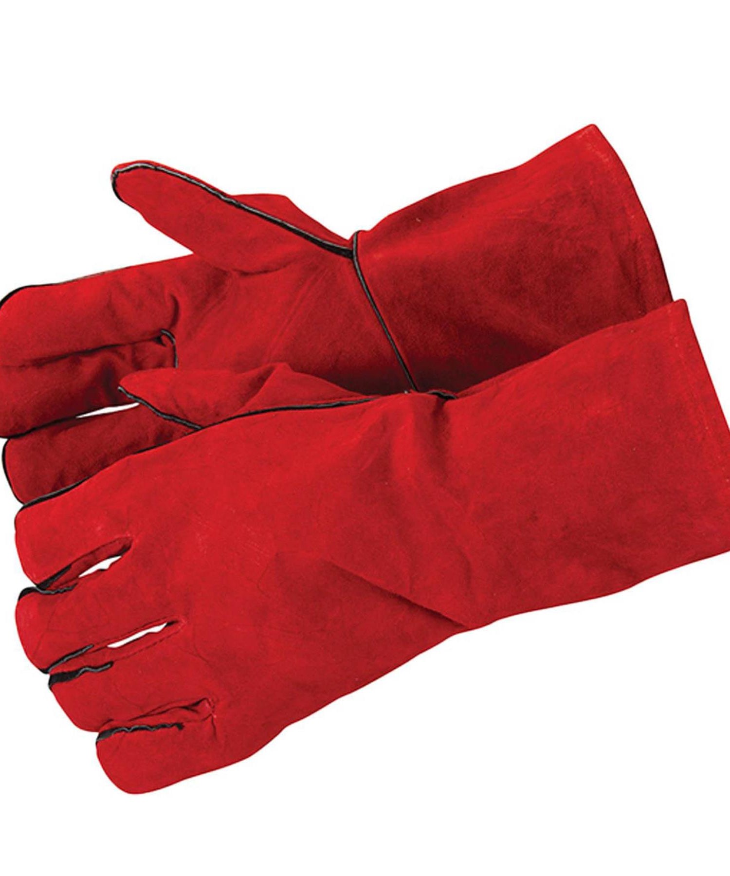 Apron & Gauntlets Gloves Leather Welders Welding Heavy Duty Leather Brown Red By Dapetz