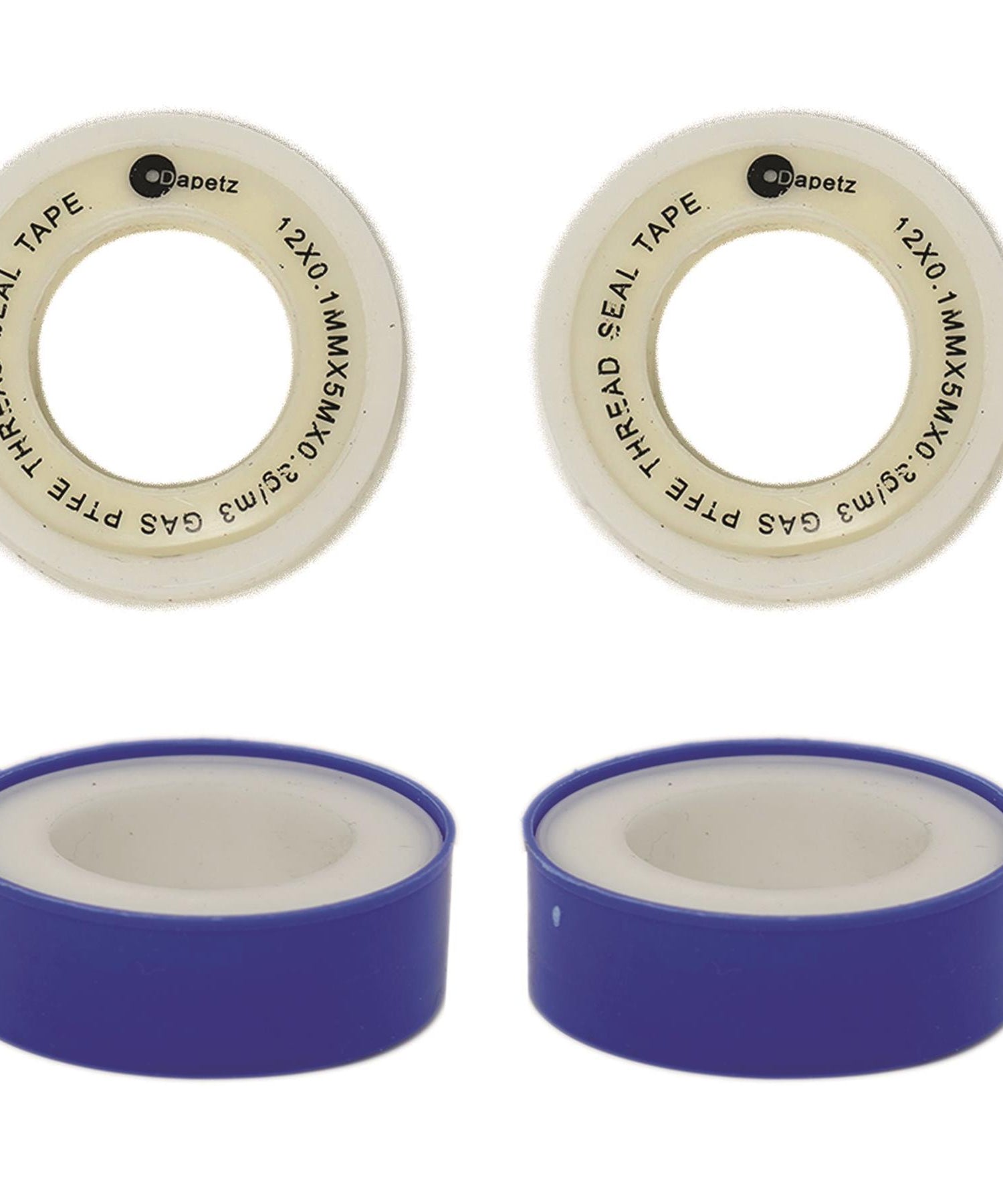 PTFE Tape Gas and Water for Thread Seal White Teflon 12mm x 12m 2 Pc By Dapetz