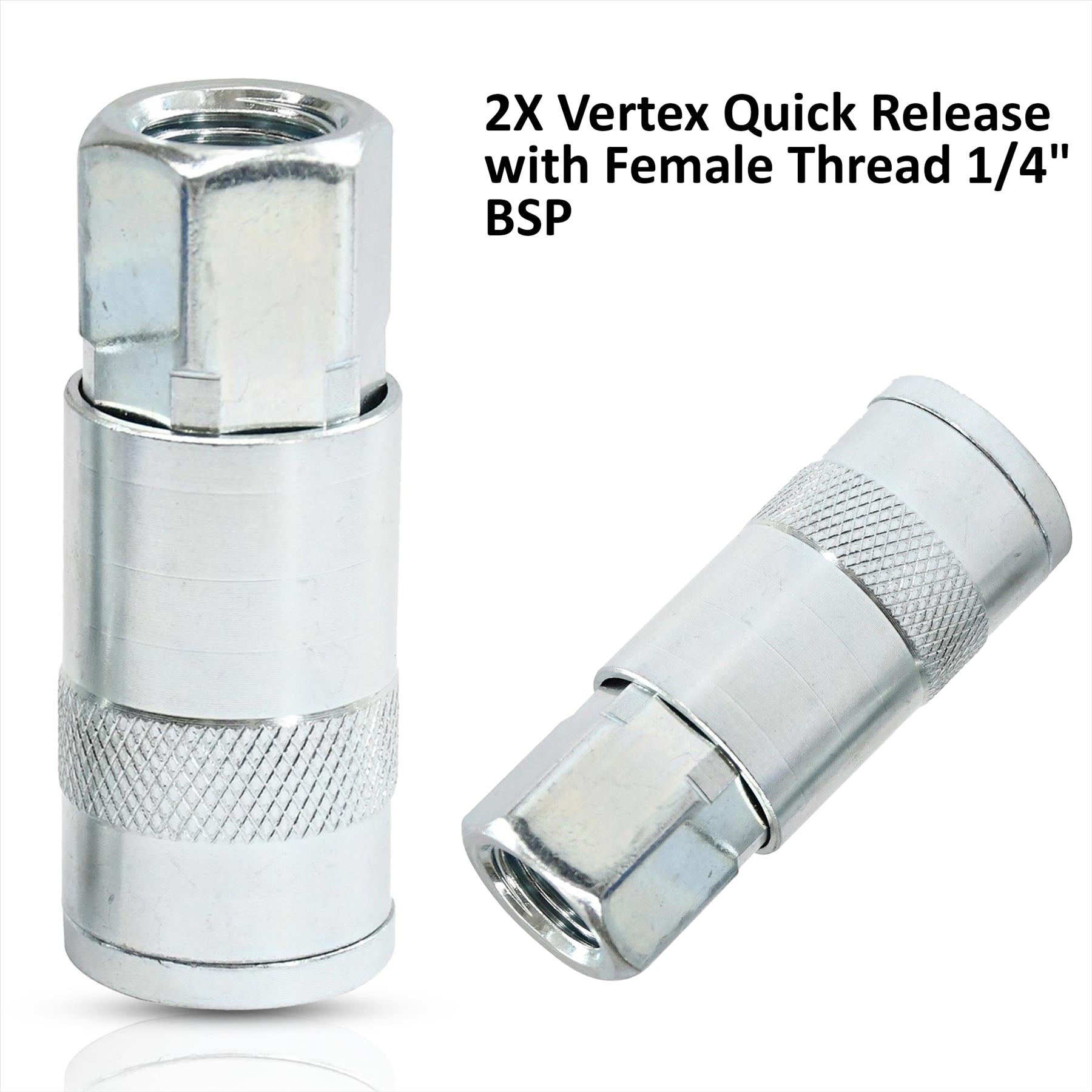 Air Line Fitting For PCL Vertex Compressor Air Hose Male Female Quick Fit 12Pcs