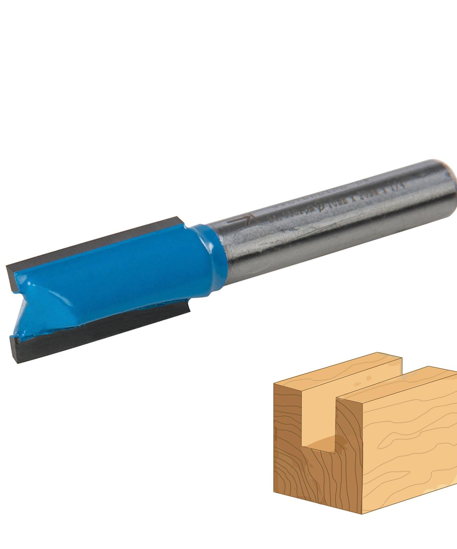 1/4" Shank Straight Metric Router Bits 