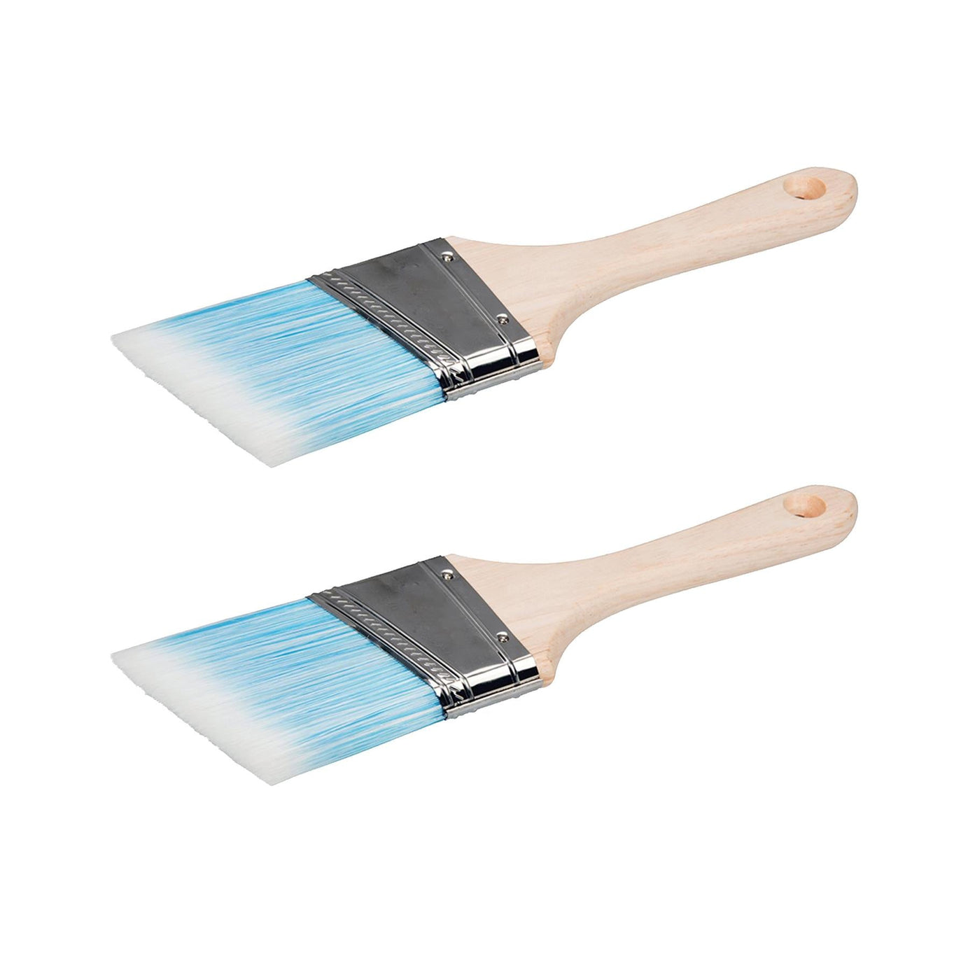 Synthetic Angled Paint Brush | Precision Cutting-In Brush 65mm (Pack of 2)