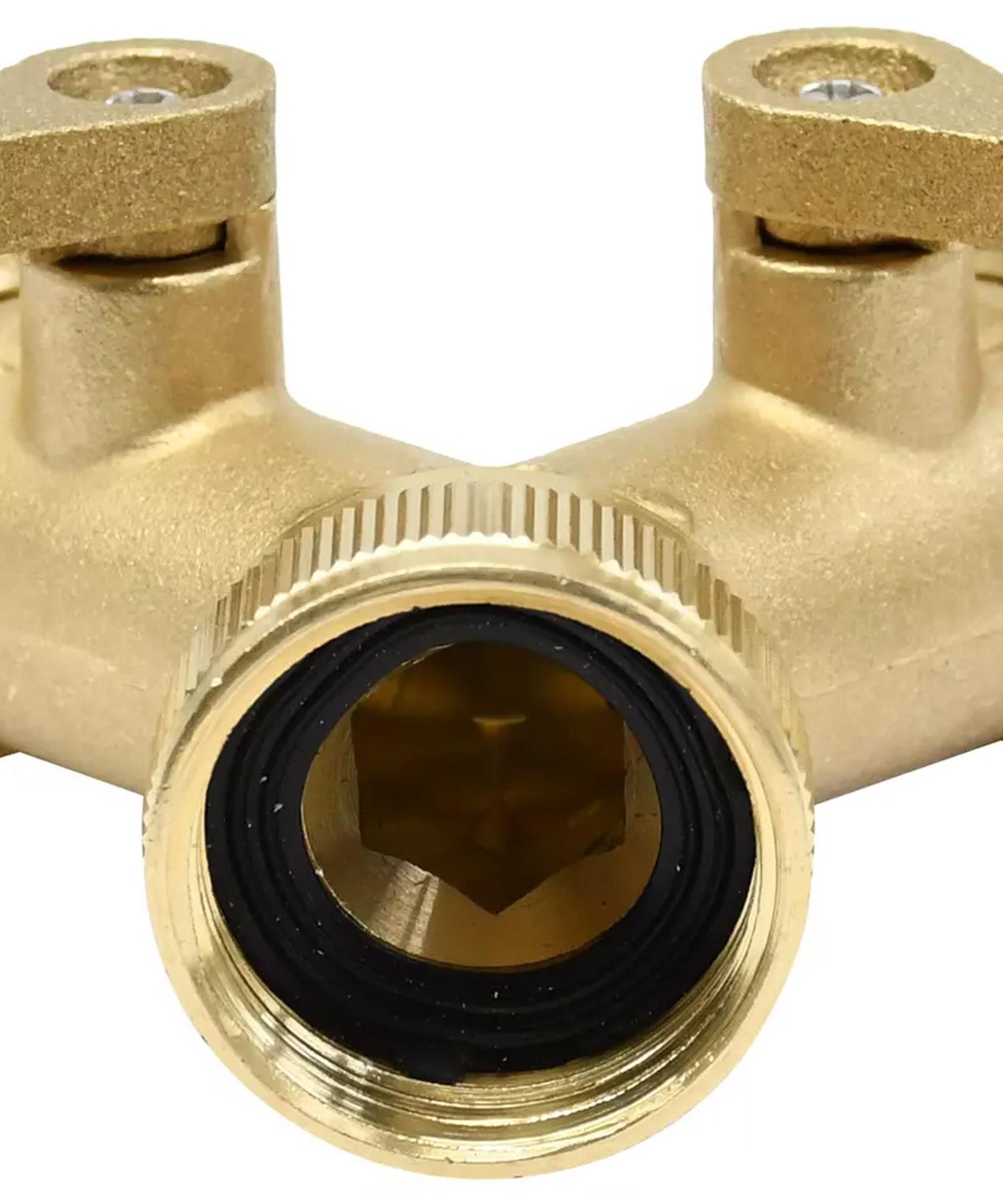 Hose Pipe Valve Splitter Connector Adaptor Brass 2 Quick Connector Set By Dapetz