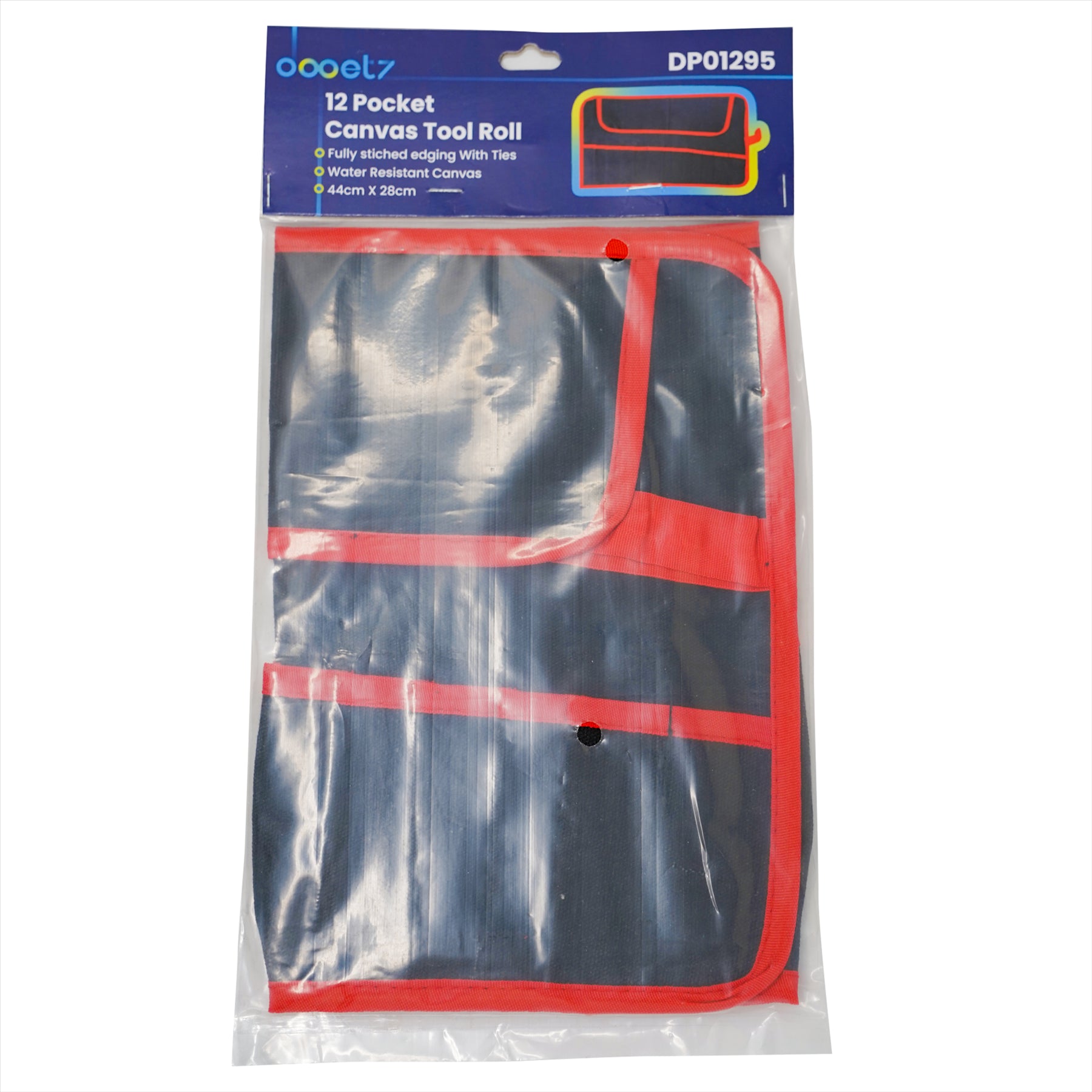 Roll Up Canvas Tool Storage Bag with 12 Pockets for Wrenches & Hand Tools By Dapetz