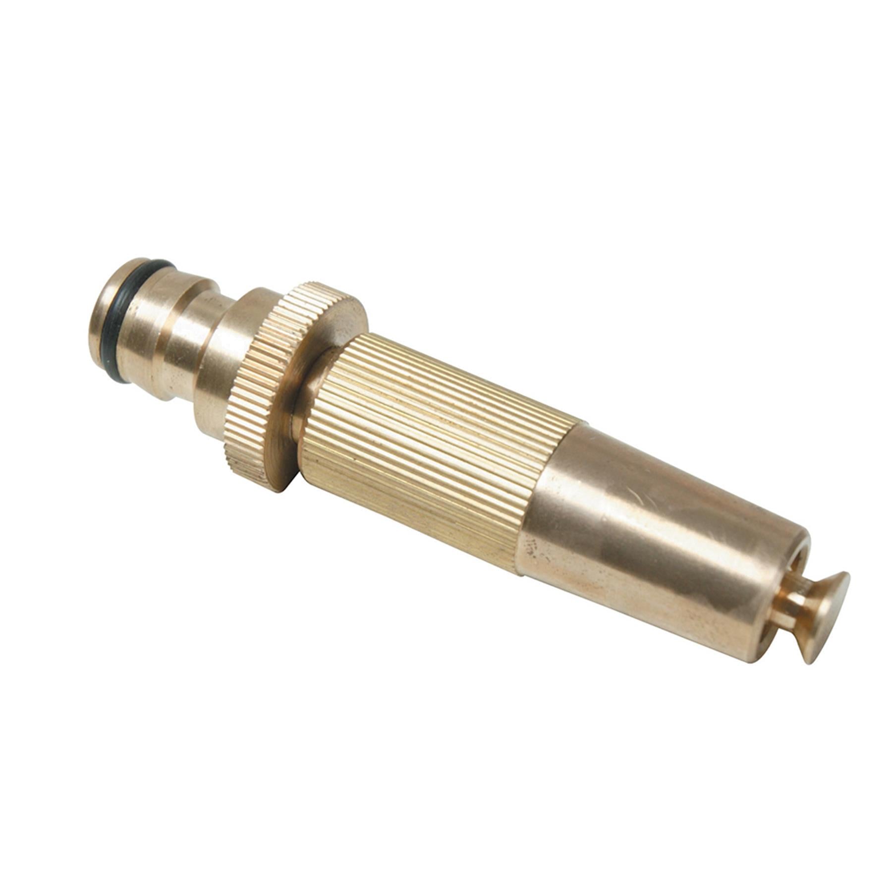 Solid Quick Connect Adjustable Brass Hose Nozzle Strong For Garden Plumbing Use By Dapetz