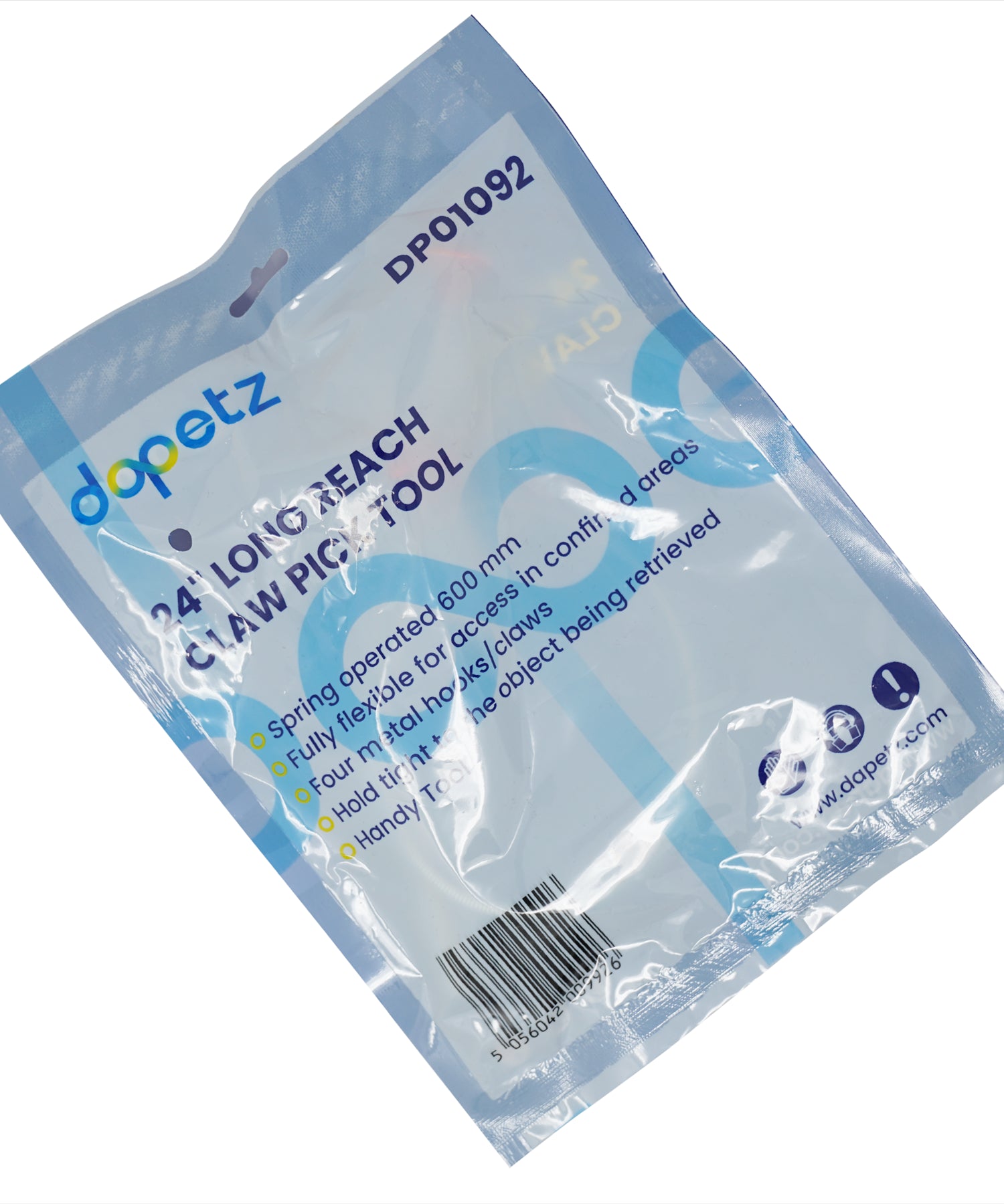 Flexible 24" Spring Claw Pick-Up Tool | Long Reach Grabber for Lifting by Dapetz