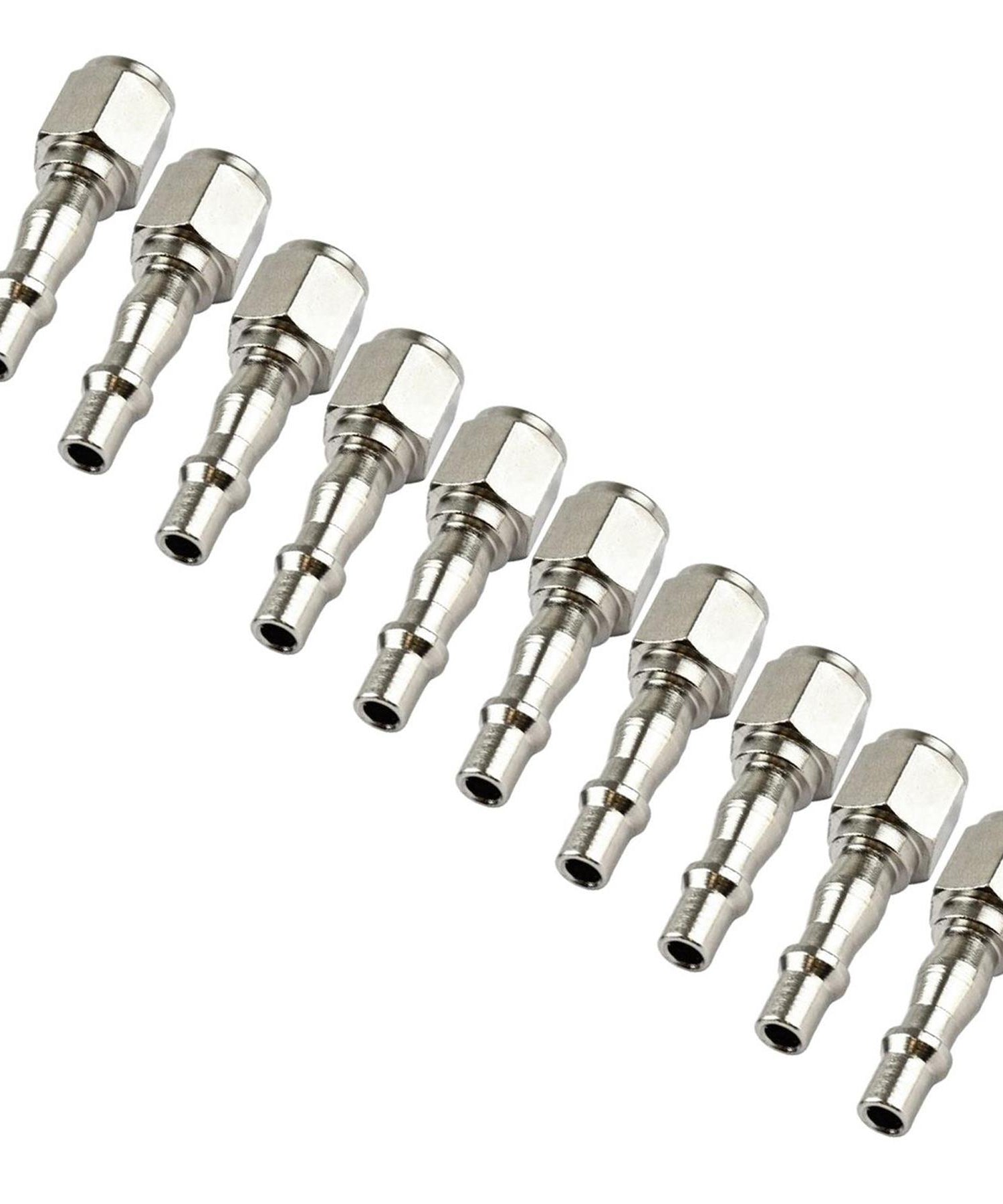 Air Line Hose Fitting Connector Female 1/4" Thread Bayonet For PCL Vertex 10Pcs